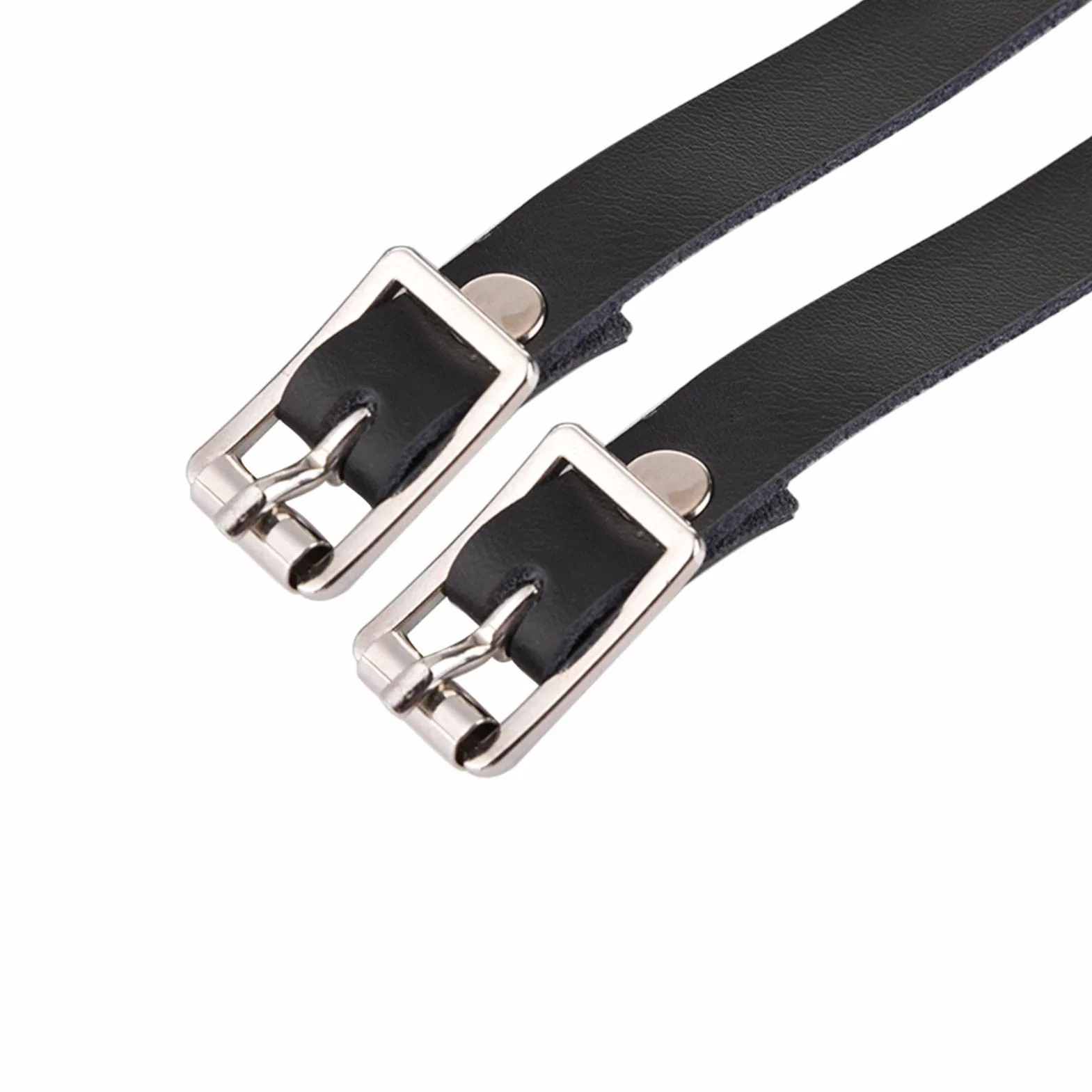 Keptfeet Cinghia dello sperone | Cintura con sperone Inglese con Fibbia in Metallo Regolabile - Western Uomo Donna Cinghie per Stivali Latigo Stivale in Pelle Speroni per Equitazione