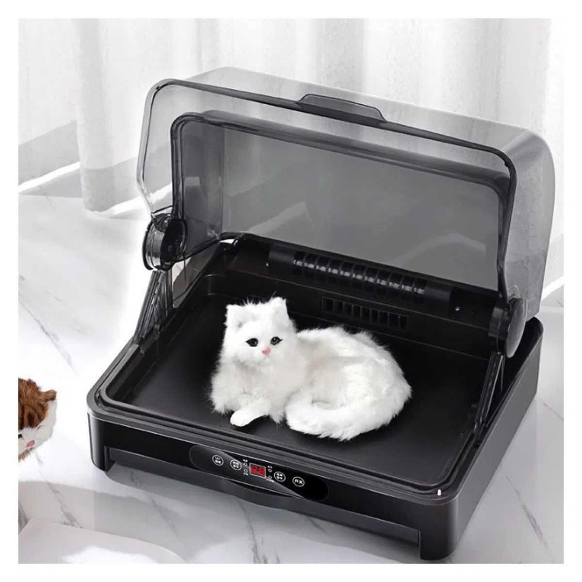 Essiccatore per animali domestici Essiccatore for gatti a casa for animali domestici, vasca da bagno, asciugacapelli, piccoli capelli asciutti, spazio extra large, cani e gatti possono essere utilizza