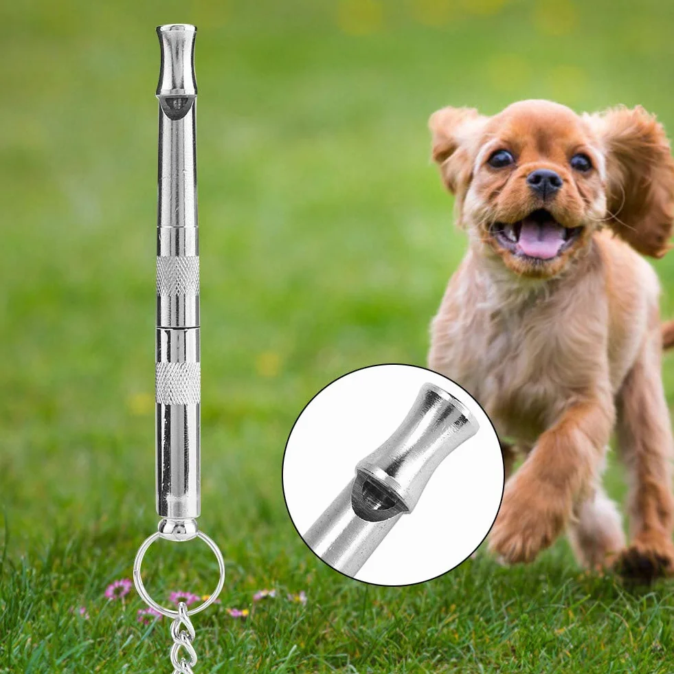 Fischietto per Cani, Fischietto per Cani Ad Ultrasuoni in Acciaio Inossidabile per Smettere di Abbaiare Il Cane dei Vicini, Fischietti Professionali per Addestramento Cani con
