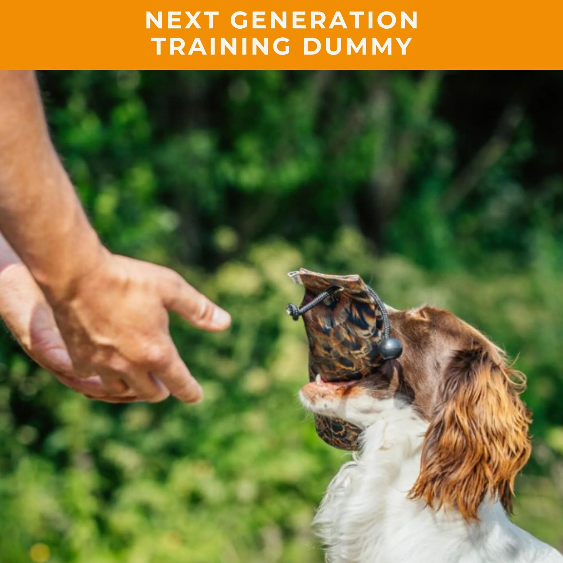 The Original Clone® - Ciuccio realistico per addestramento di cani e uccelli, in tela con stampa di piume HD, per addestramento di cani da sparo e cuccioli, attrezzatura da addestramento per cani da