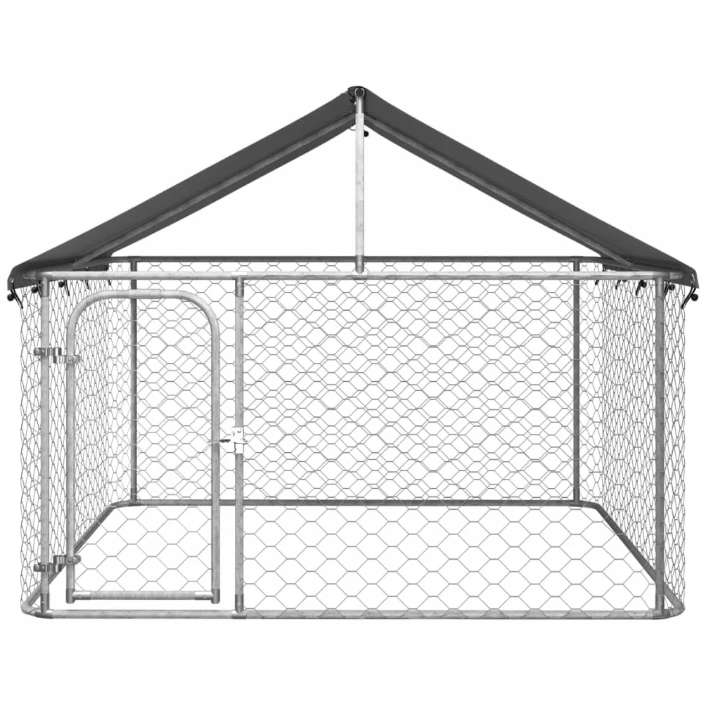 Willood Gabbia per Cani da Esterno con Tetto 200x200x150 cm