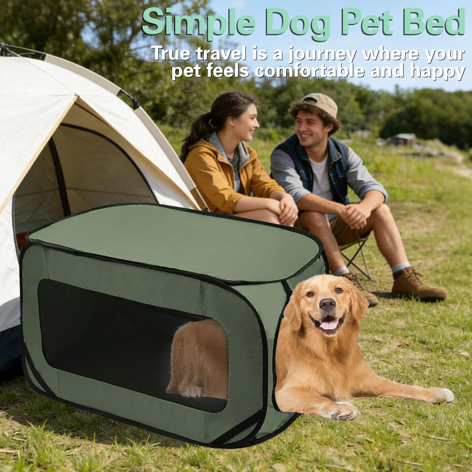 Trasportino per gatti pieghevole, 92 x 52 x 52 cm, doppia porta pop-up, in tessuto Oxford, borsa per cani e gatti fino a 29,5 kg