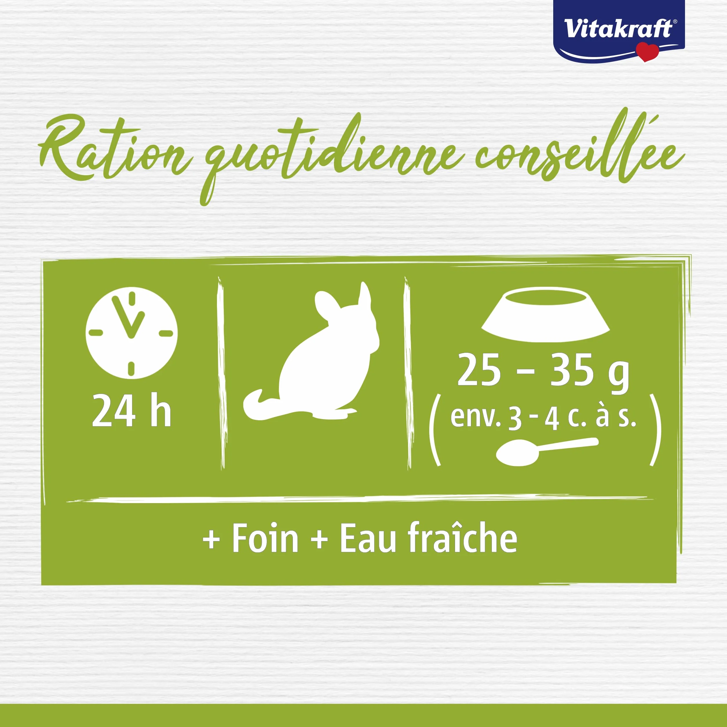 Vitakraft Vita Special All Ages, alimento principale per cincillà, con erbe di prato ed erbe aromatiche, per una digestione ottimale, senza l'aggiunta di zuccheri e cereali (1x 600g)