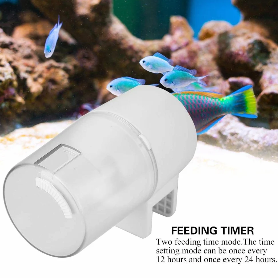 AMONIDA Lunga Durata 2,17 * 2,76 * 3,94 in Due modalità Tempo di Alimentazione distributore di Cibo per Pesci, Acquario Alimentatore per Pesci, per Rane Acquario di Acquario per Tartaru