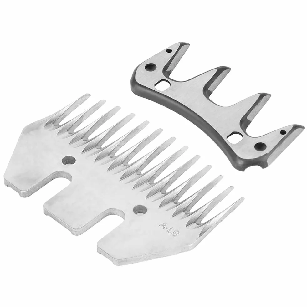 Lame Tosatura Clippers per Pecore in Acciaio Inossidabile - Sostituzione per Oster Lister Heiniger, Forbici Staccabili per Toelettatura, Capre, Agnelli, Lama, Alpaca(Lama dritta a 13 denti)