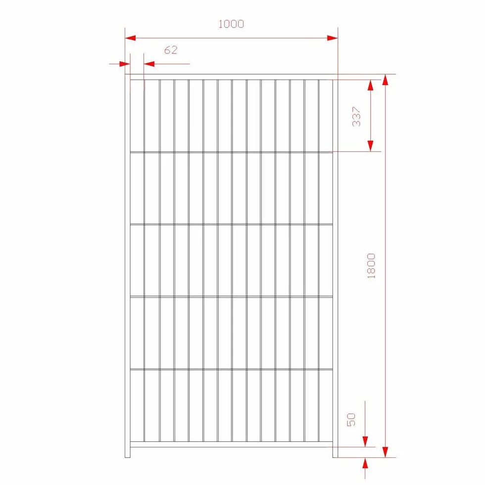 Pannelli Zincati Zincatura Elettrolitica Recinzioni Box Cani Animali Esterno da Giardino Canili Cantieri Depositi Facile Montaggio Componibile (Pannello 100x180h)