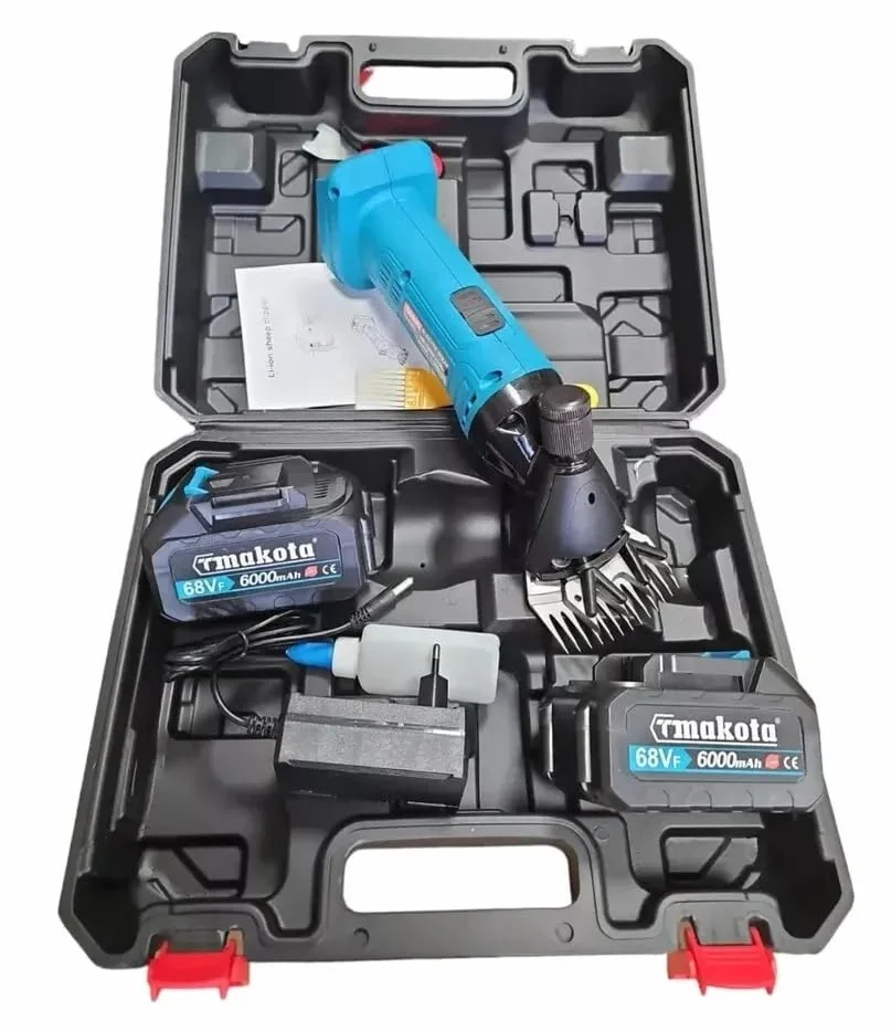 tosapecore a doppia batteria 68v 6ah tosatrice pecora 800-1500w