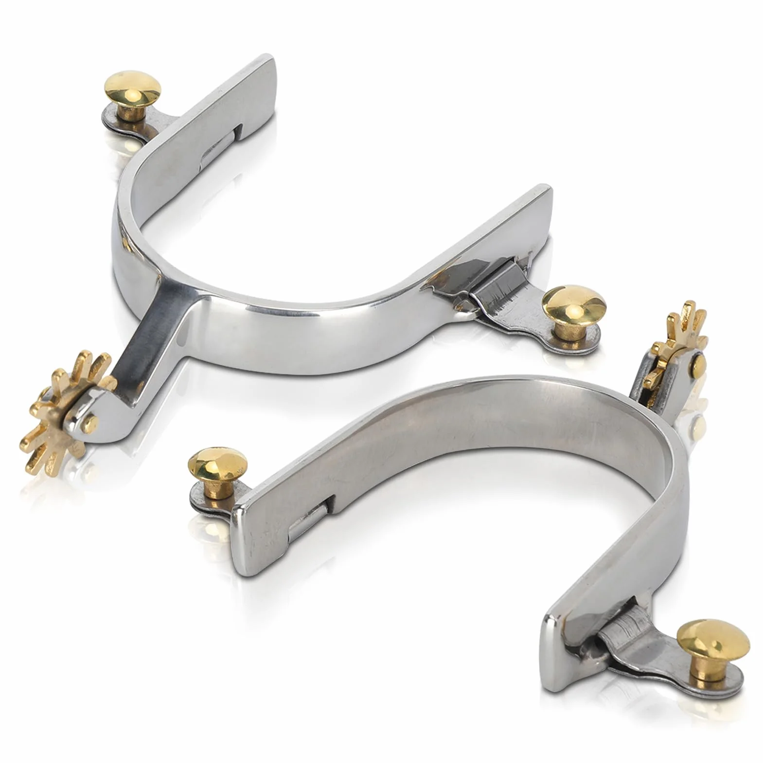Cavallo Speroni, 2 pezzi West Cowboy Speroni in acciaio inox Western Speroni In stile Cowboy occidentale con Speroni Gear per stivali da equitazione, uomini, cavalieri