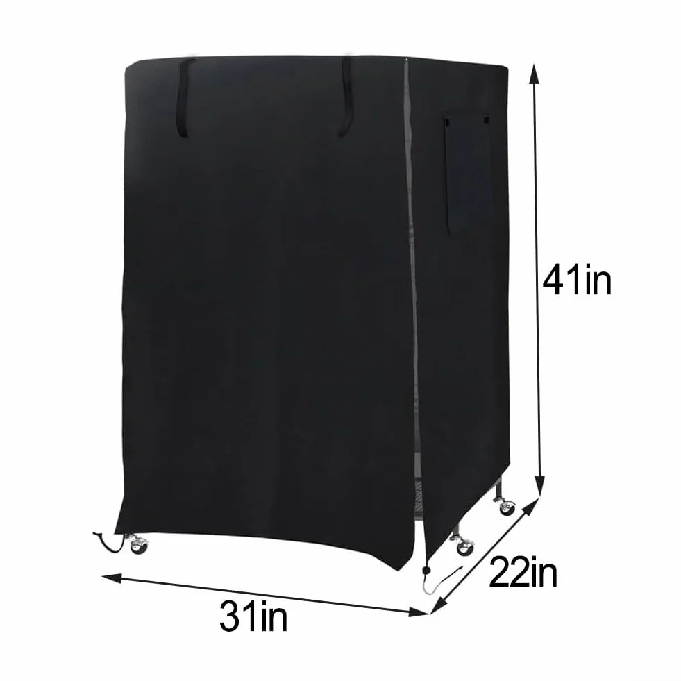 Copertura impermeabile per gabbia per uccelli, copertura traspirante a prova di luce, antipolvere, anti UV, lavabile, 78,9 x 55,9 x 104,4 cm