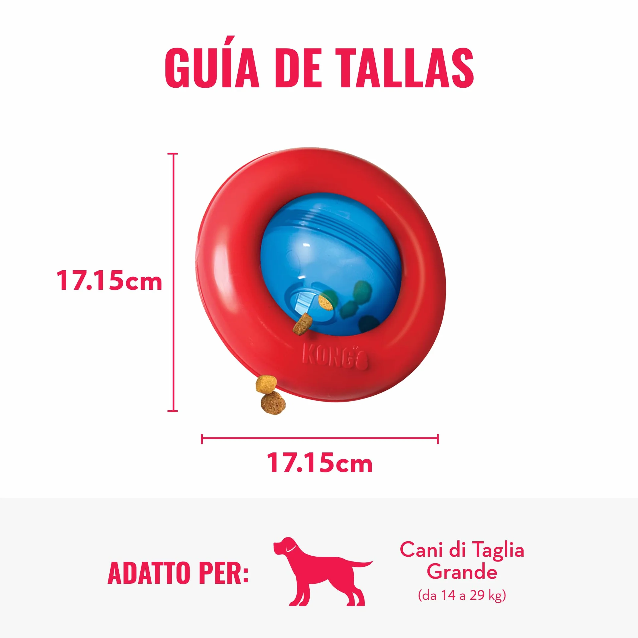 Kong - Gyro - Giocattolo interattivo per Cani di Taglia Grande