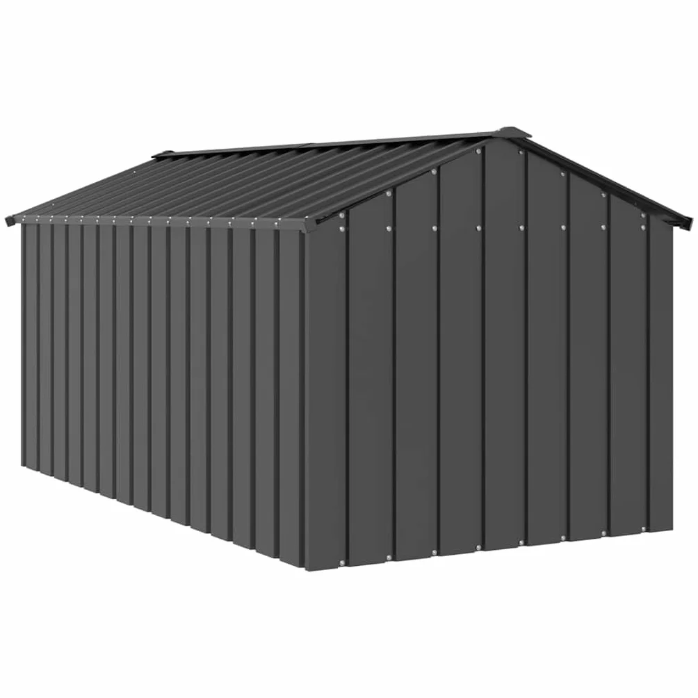 Gabbia Cani con Tetto 114x202x101cm Acciaio Zincato, Box per Cani da Esterno, Gabbia per Cani, Box per Cani, Recinto per Cani