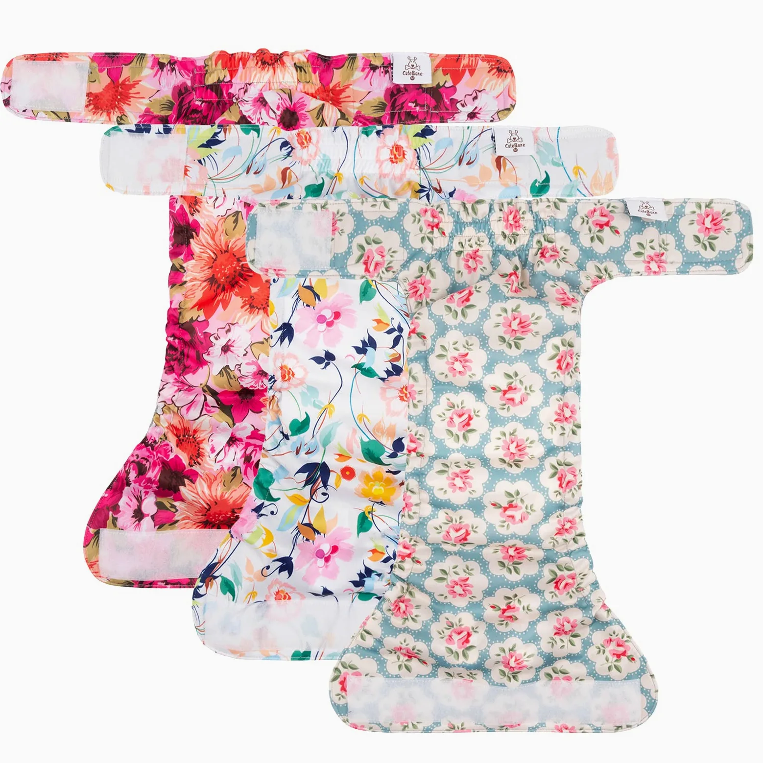 CuteBone Pannolini lavabili per cani Confezione da 3 pantaloni da addestramento per cuccioli per cani con coda agganciata WWD02XL-IT