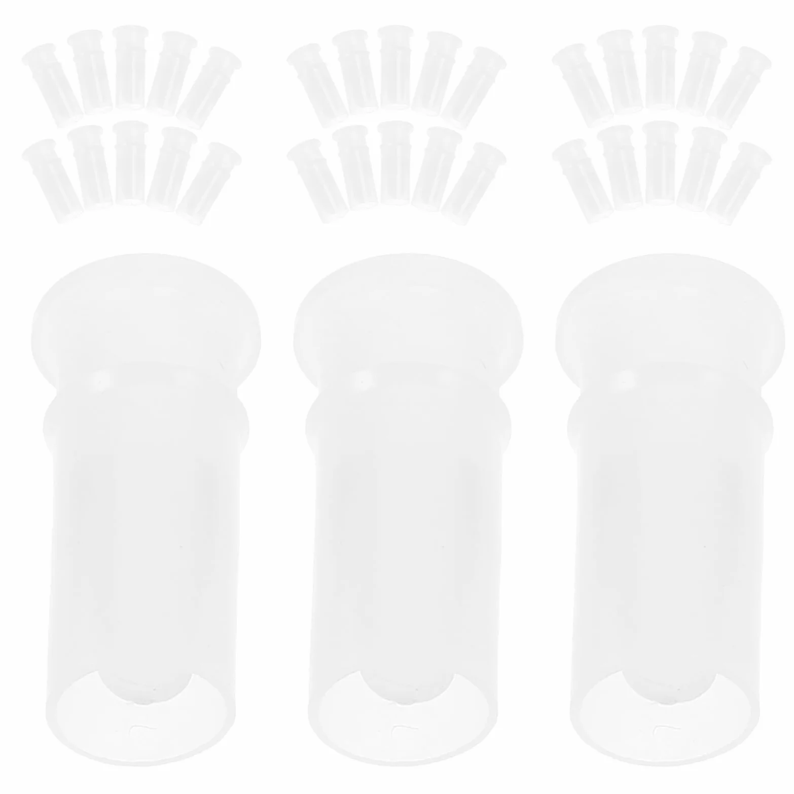 GARVALON 100 Pezzi Inserti Fischietti per Bambole di Peluche Doppio Suono Ricambi Squeaker per Giocattoli Cani e Palline Animali Domestici Accessori per Riparazione Giocattoli Peluche