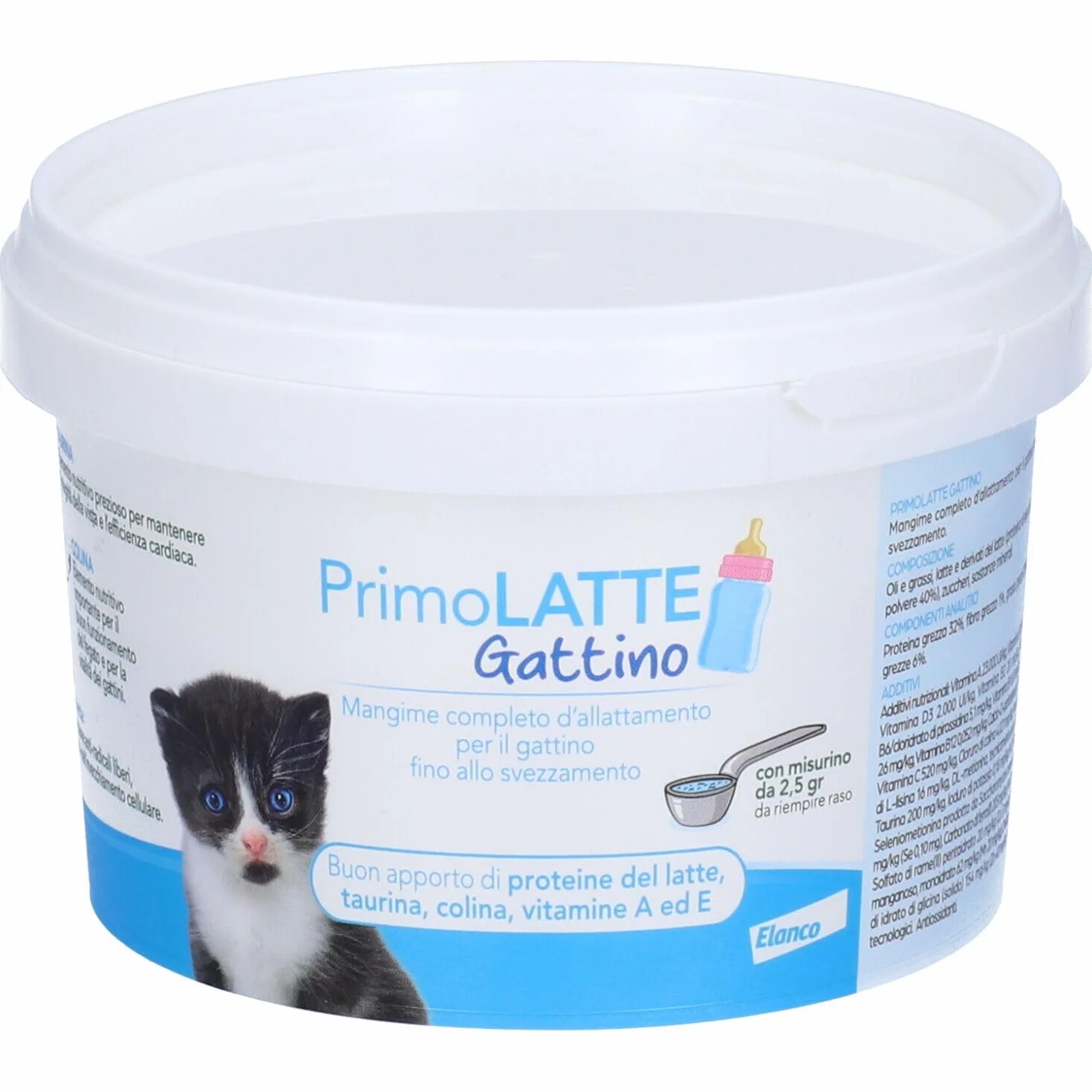 ELANCO | Primo Latte Gattino 200 gr, mangime completo d'allattamento per il gattino fino allo svezzamento