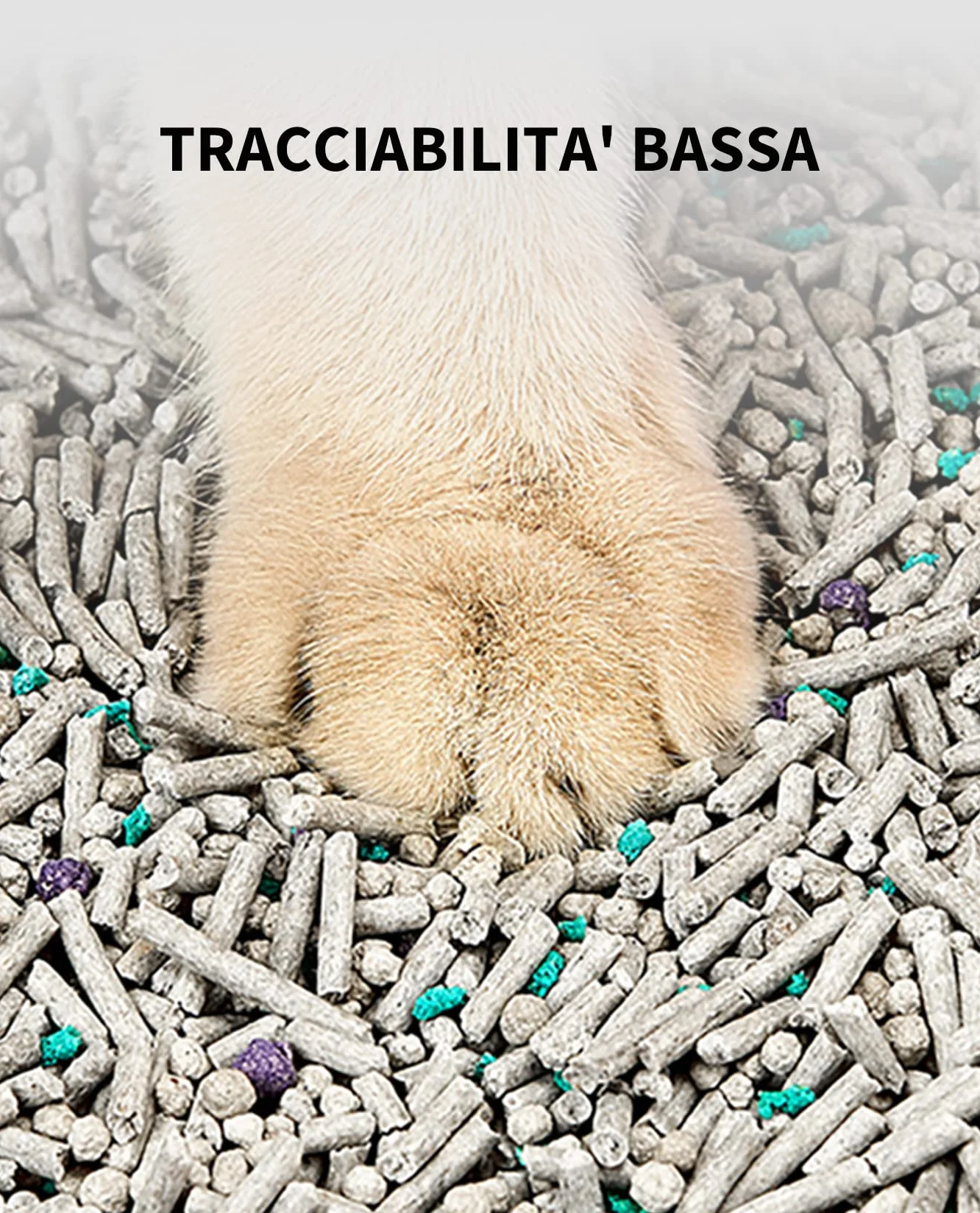 PETKIT 5 in 1 Lettiera per Gatti Mista - Confezione da 4, Lavabile, Inodore, Carbone Attivo, Ultra Assorbente e ad Asciugatura Rapida(quattro borse)
