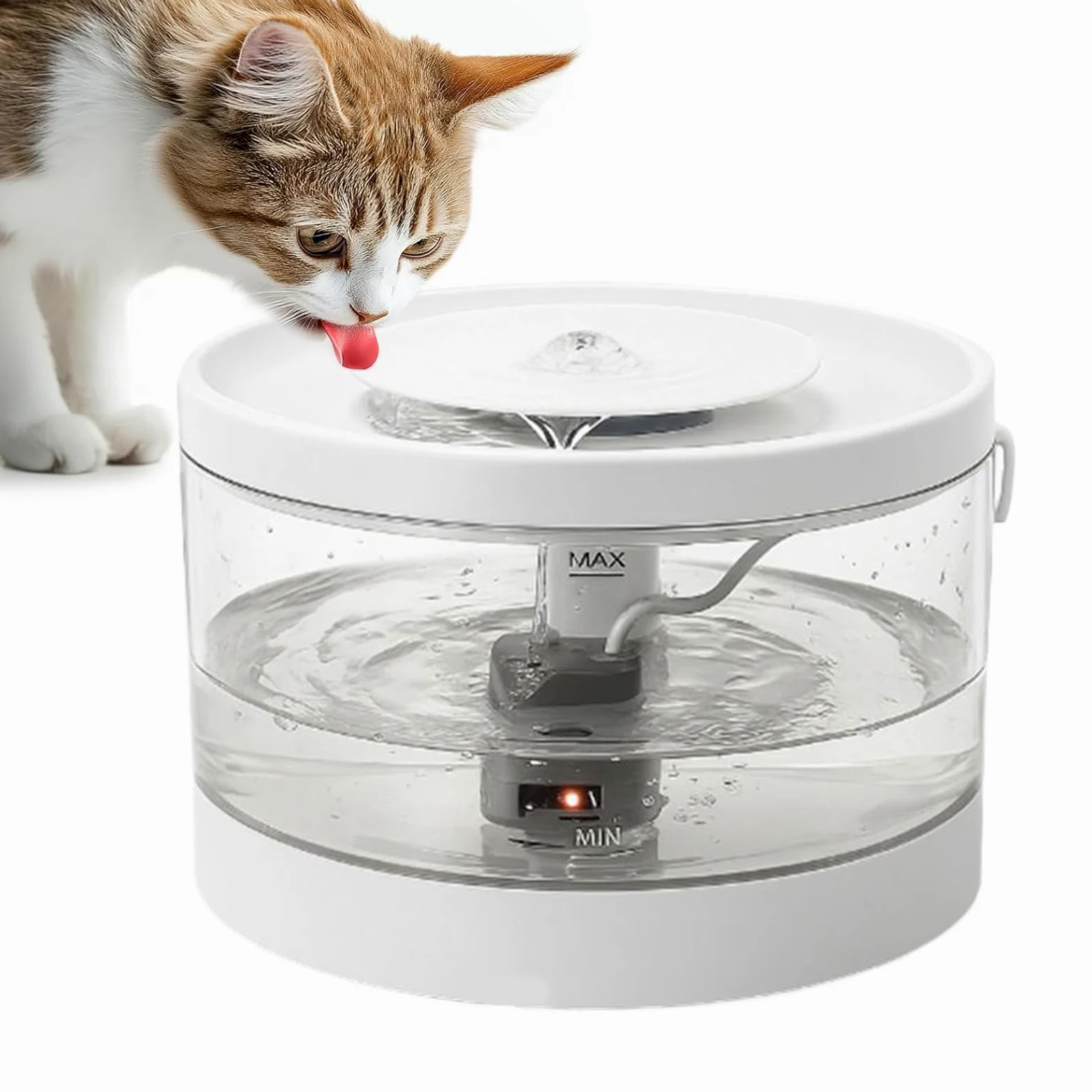 Distributore D'Acqua Per Animali Dispenser Intelligente Silenzioso Grande | Abbeveratoio Automatico Per Per Gatti Cani Cuccioli Interno Casa Soggiorno Pavimento Angolo