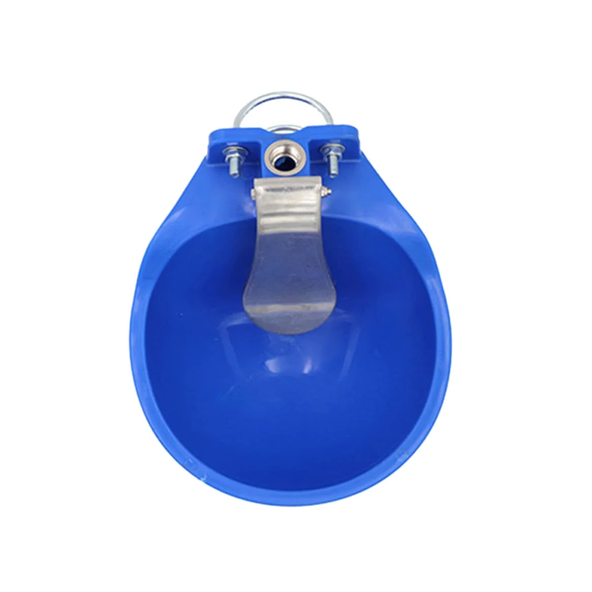 Abbeveratoio Grande in Plastica per Animali da Fattoria, Ciotola Blu Facile da Pulire, Con Livello Acqua Costante, Ideale per Cani e Bovini