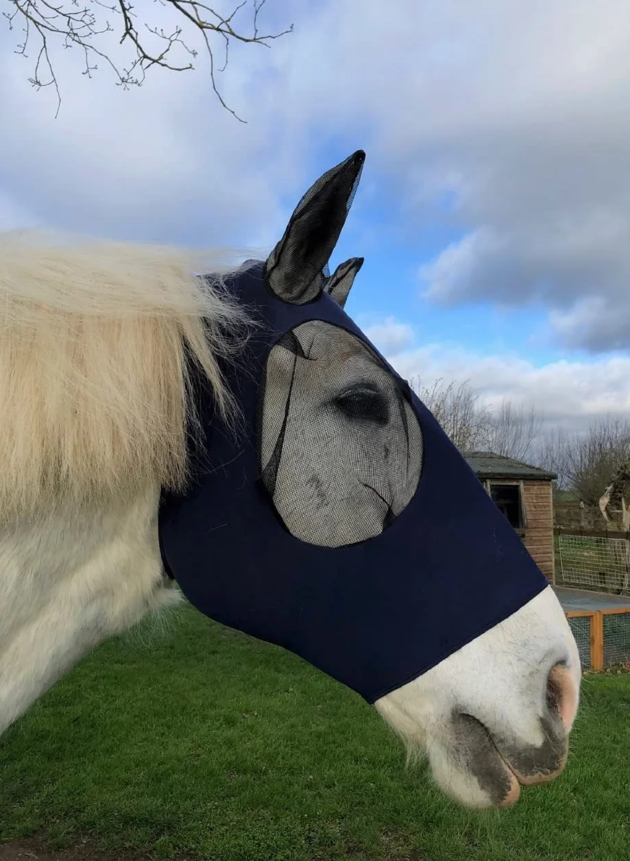 Maschera antimosche in lycra per cavalli pesanti Ruggles Shire Clydesdale Percheron