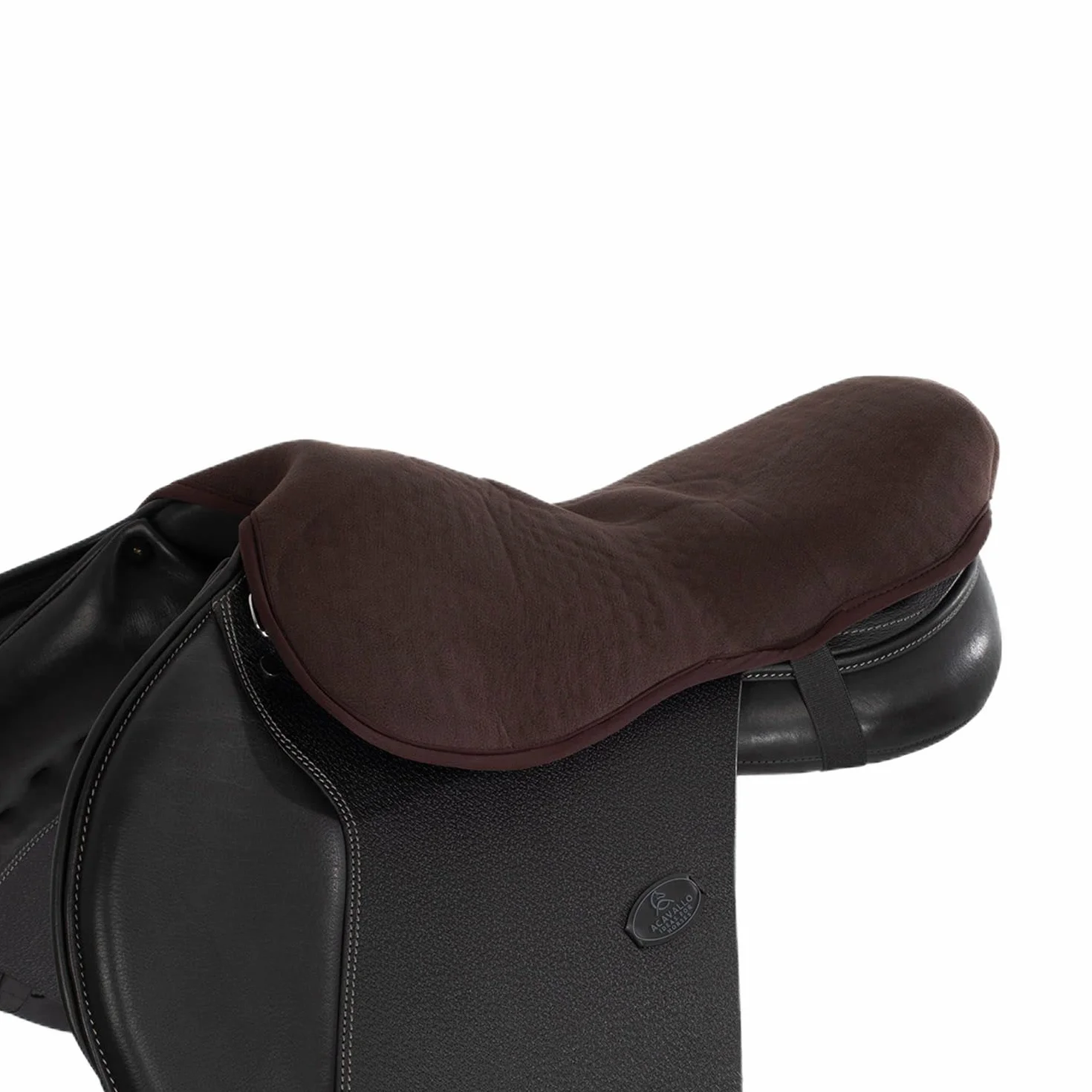 Acavallo Cuscino per sella Jump Ortho-Pubis Dri-Lex, 20 mm, taglia: L, colore: marrone