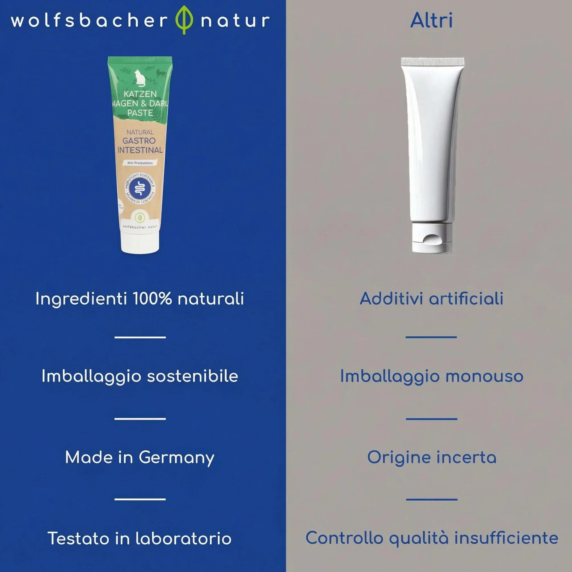 Pasta Gastrointestinale per Gatti – Con Probiotici e Corteccia di Olmo per la Flora Intestinale – Supporta Digestione e Stomaco – Snack Delicato 100g