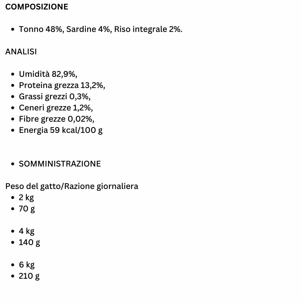 LEV Gatto Lattine per Gatti, lattine complementari per gatti adulti di tutte le taglie e razze, N. LEV TONNO E SARDINE 140 GR, 12 lattine da 140 grammi, 12x140gr.