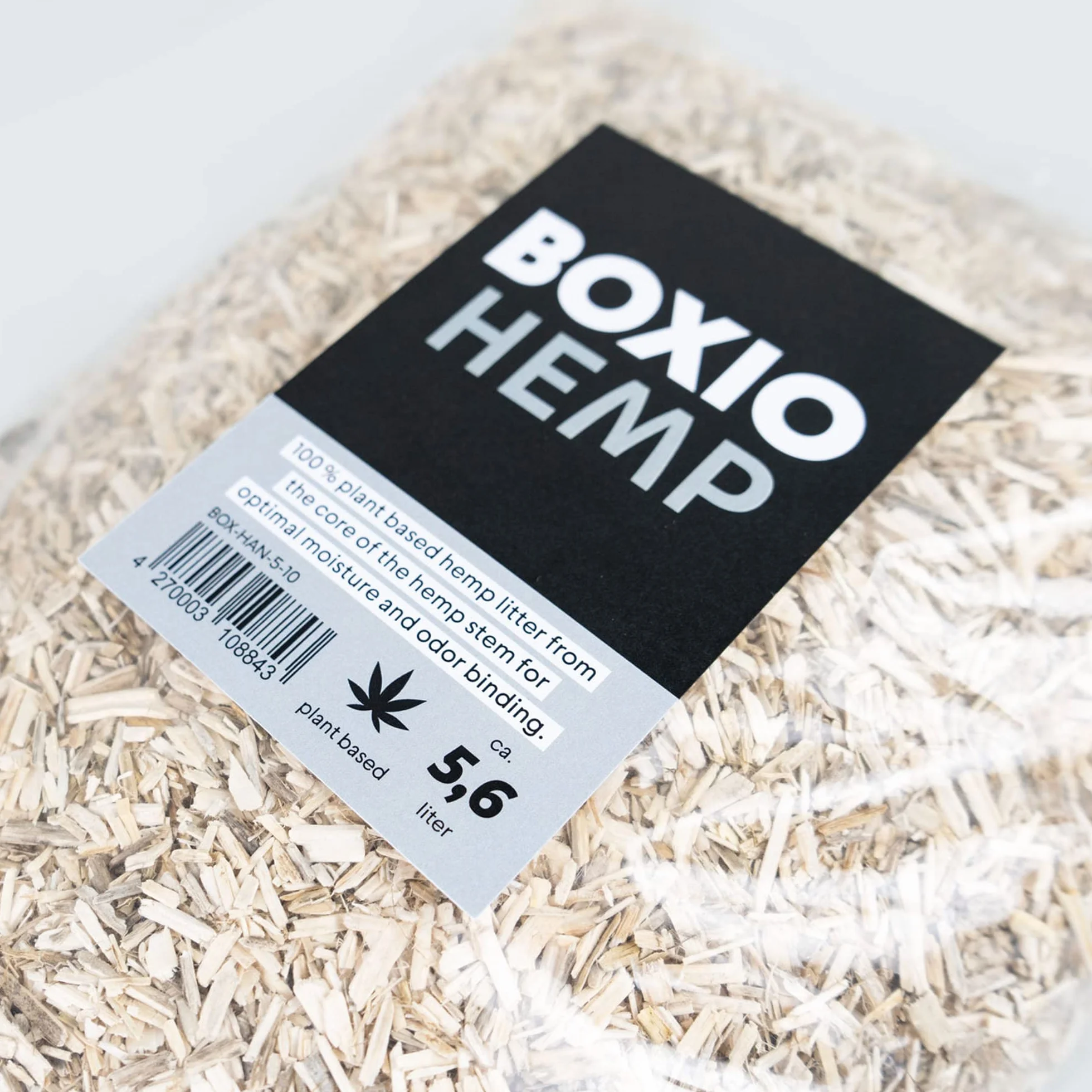 BOXIO - Canapa Lettiera 595,3 g igienica naturale lettiera per l'uso in un WC compostaggio