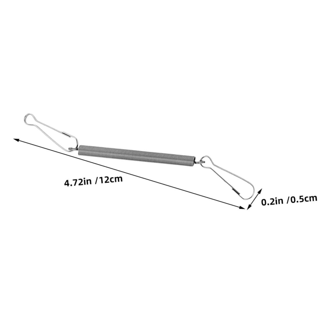 ORFOFE 50 Pezzi Clip a molla in acciaio per supporto bevitore appeso gabbia piccoli animali coniglio criceto holder fissaggio bottiglia acqua