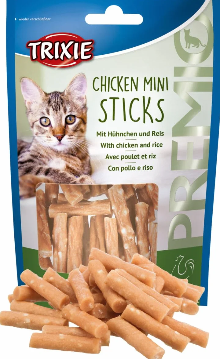 Trixie Premio Mini Sticks, Hühnchen Reis 50 g