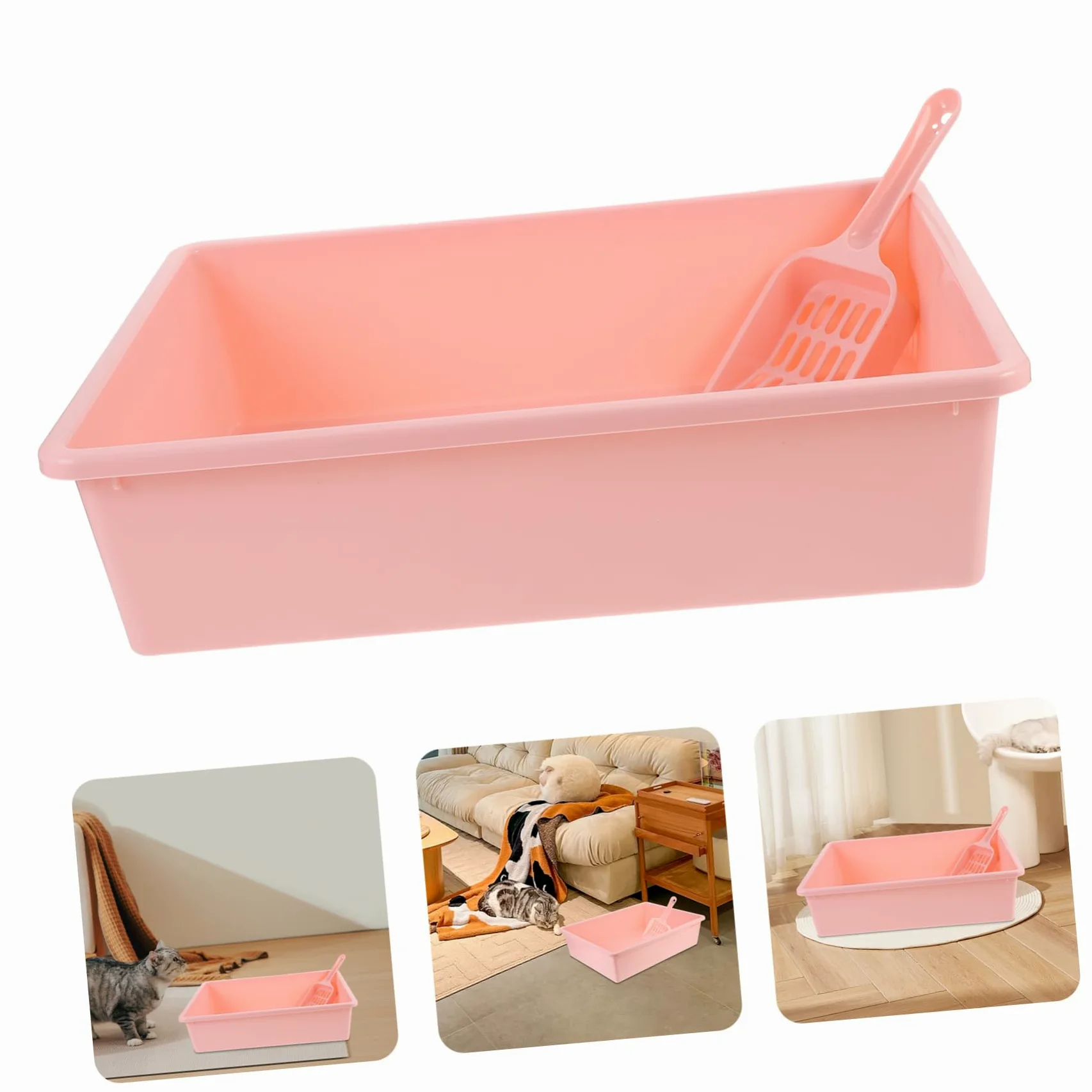 Beavorty 1set Lettiera Per Con Design e Resistente Per Mantenere La Colore Rosa Compatte