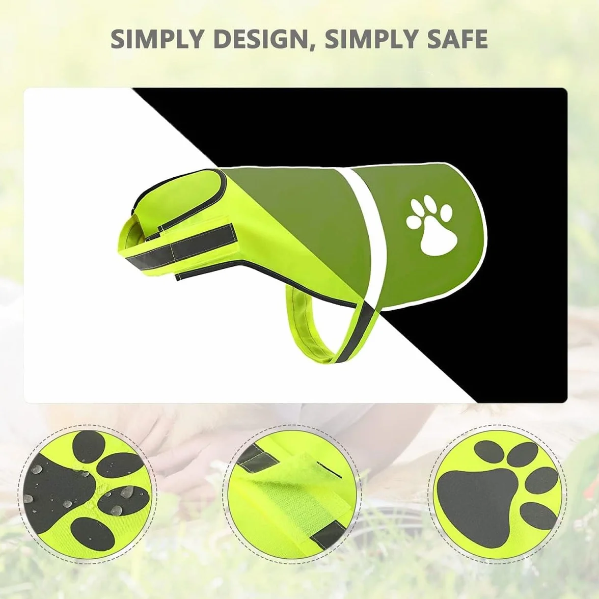 Gilet Riflettente Per Cani, Sicurezza Maglia Del Cane,Costume Riflettente Per Cani,Gilet Sicurezza Per Mantiene Vostro Cane Visibile Sicuro Da Auto E Incidenti Da Caccia