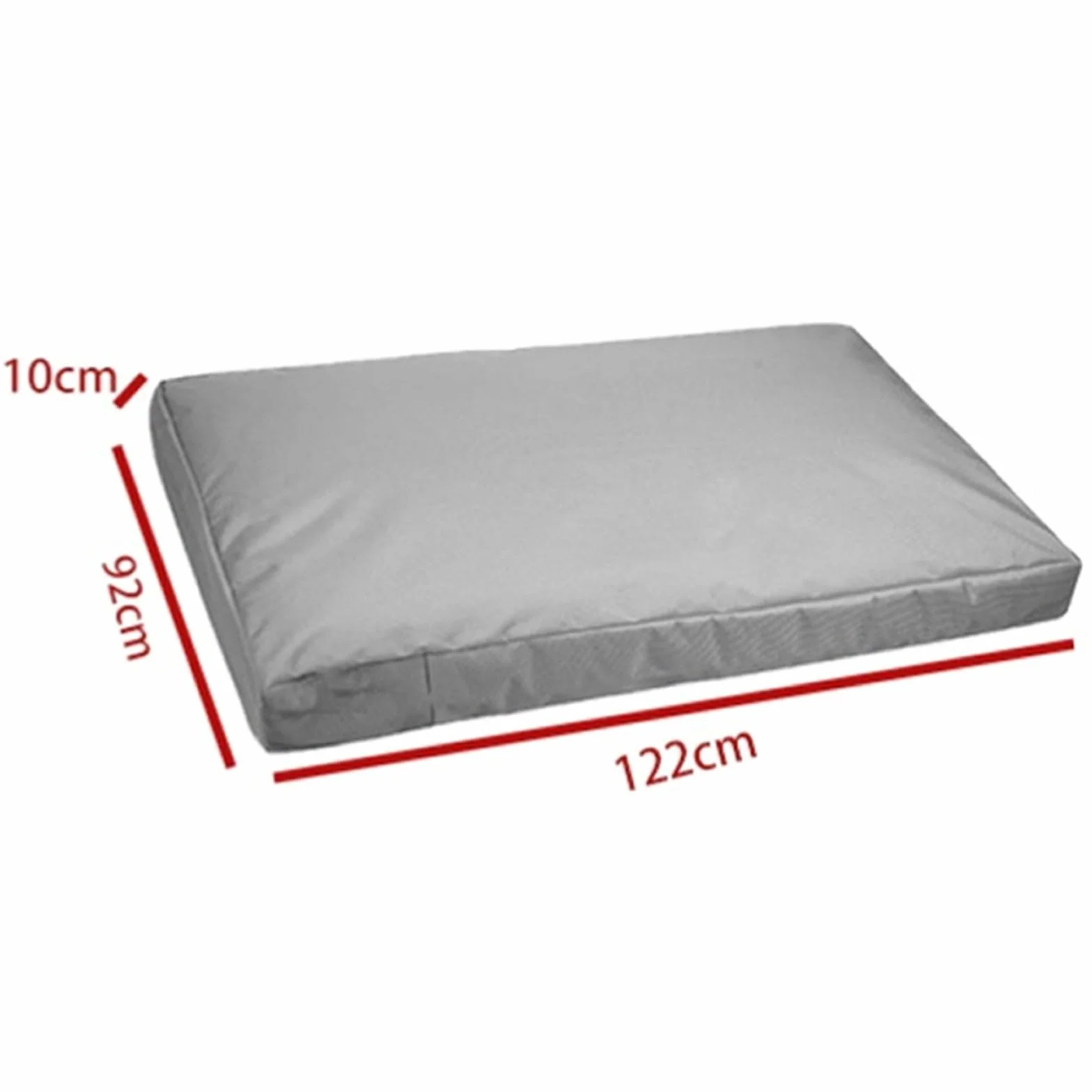 Copertura per letto per animali domestici in Oxford 210D, impermeabile e antiaderente per una facile pulizia, design riempibile fai da te con chiusura a cerniera (122 x 92 x 10 cm)