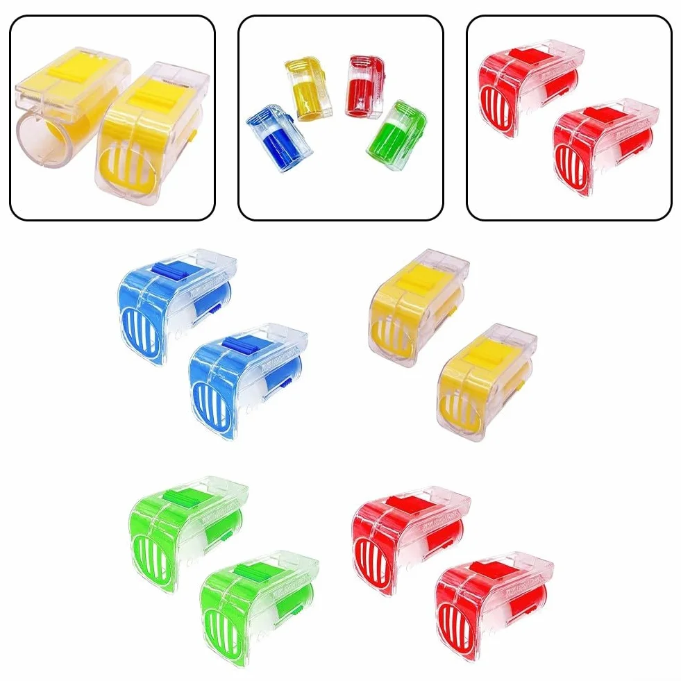 2 bottiglie per marcatura ape regina con gabbia in plastica per marcatura controllata e manipolazione delle api regine in blu