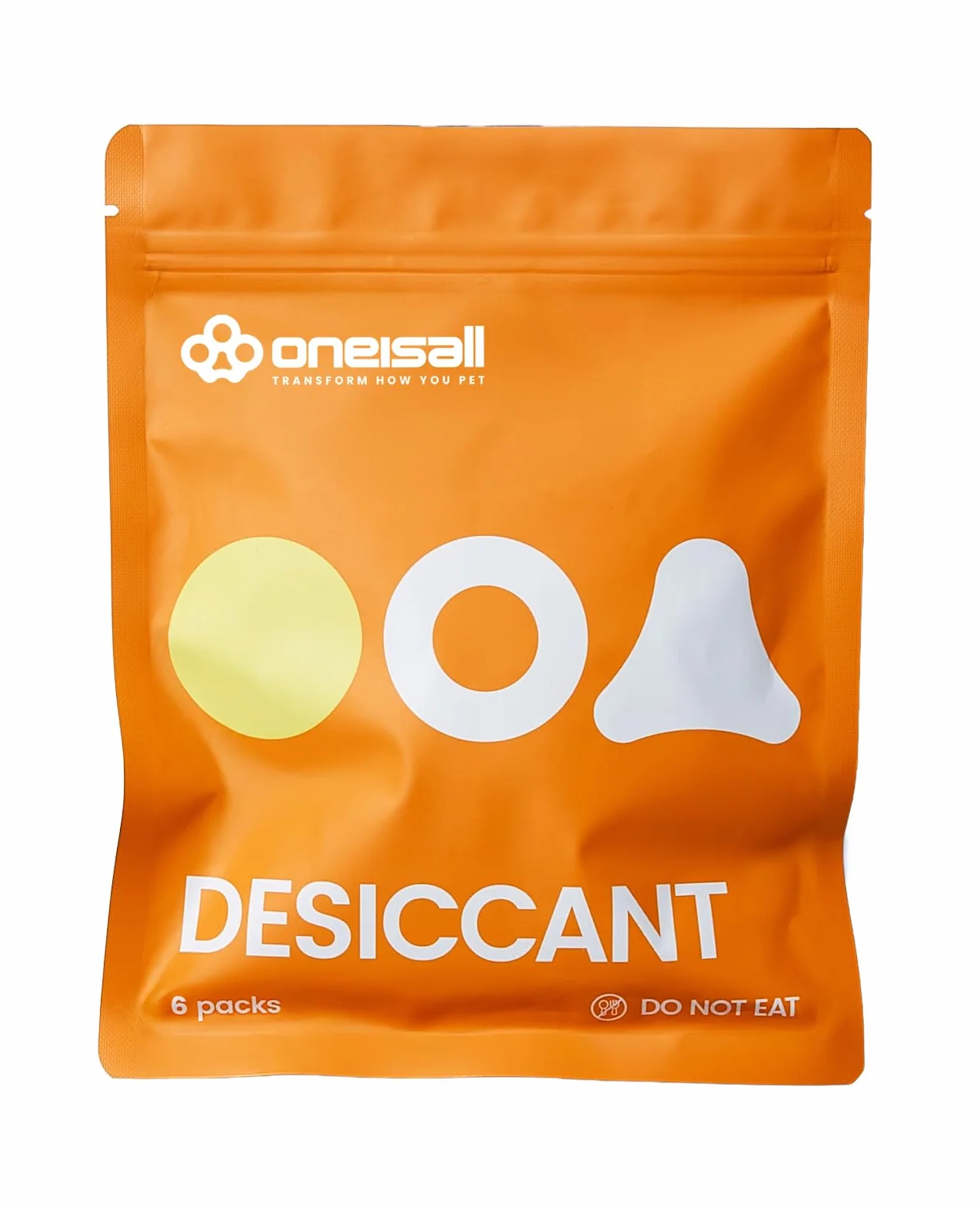 oneisall 6 confezioni di sacchetti essiccanti per alimenti per animali domestici per mangiatoie automatiche per cani e gatti, mantengono il cibo asciutto e fresco