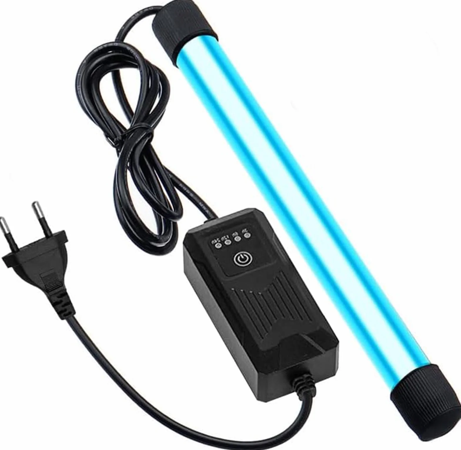 Sommergibile Lampada UV Luce 11W UV Sterilizzatore Chiarificatore Acquario, con Timer