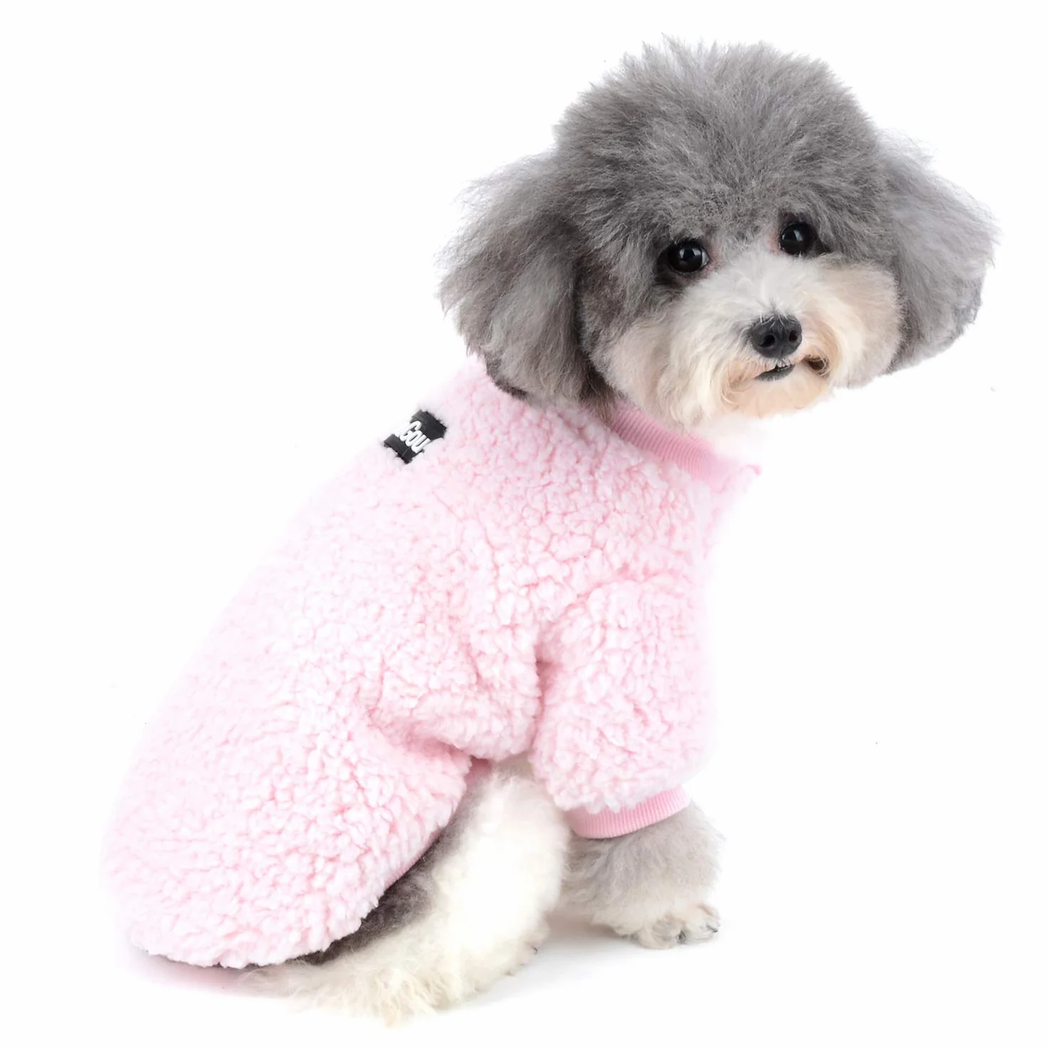 Zunea Cappotto Invernale per Cani Piccola Taglia Giubbotti in Pile Caldo Vestiti per Cuccioli di Chihuahua Maglione Abbigliamento per Cani e Gatti Rose S