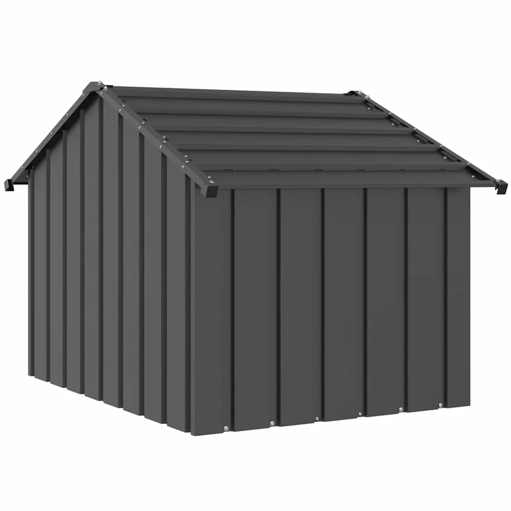 Gabbia per Cani, Box per Cani da Esterno, Box per Cani, Recinto per Cani, Gabbia Cani con Tetto 83x130x85cm Acciaio Zincato