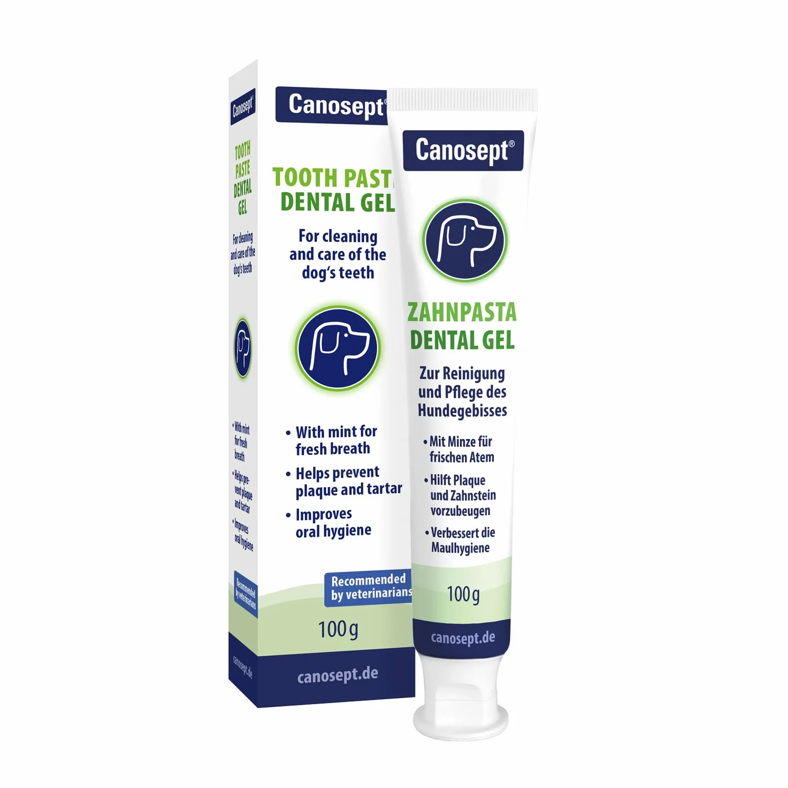 Canosept dentifricio per cani 100g - pulizia denti cane - alitosi cane - cura dentale