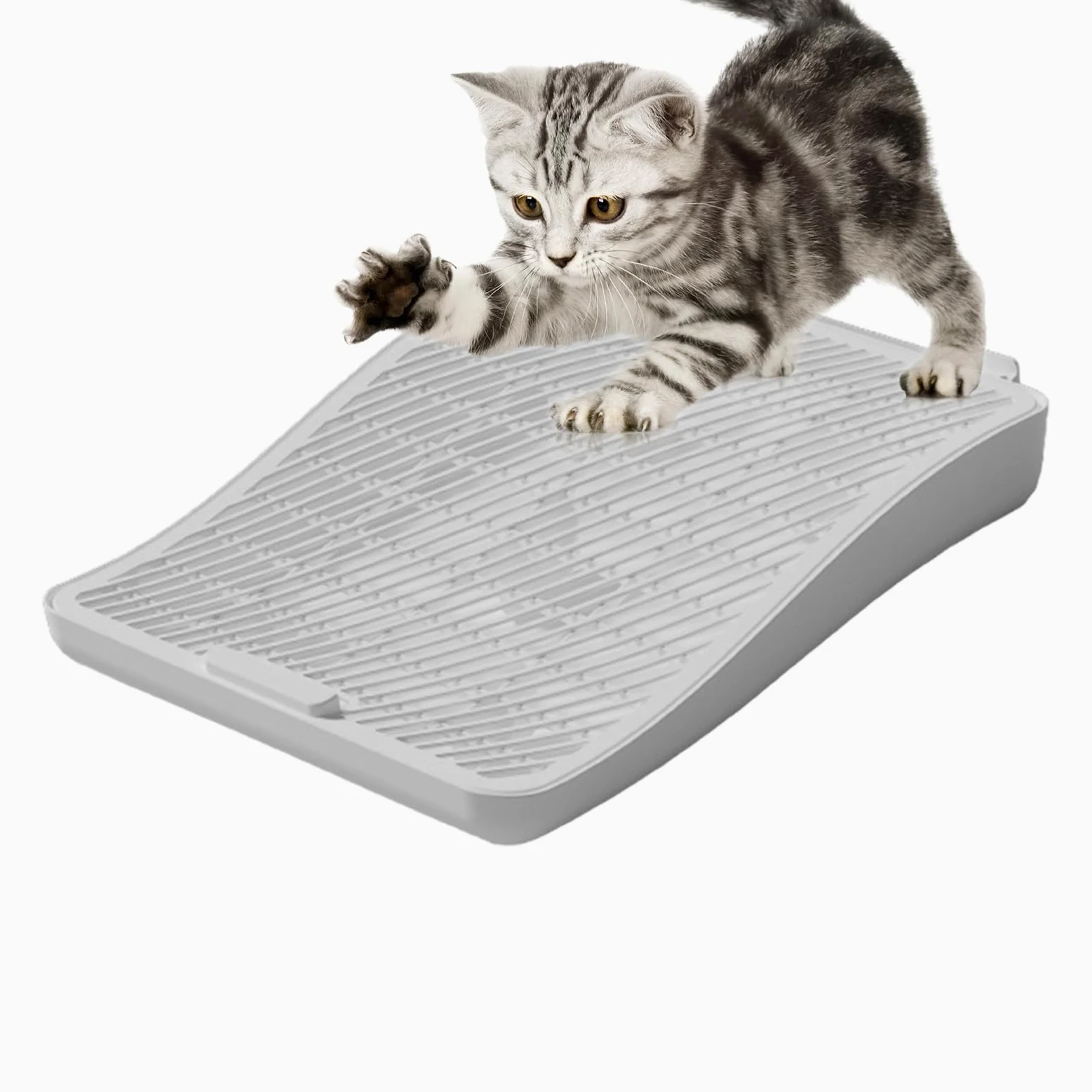 Rampa per la lettiera per gatti – rimovibile per la raccolta di lettiera | per gatti | gradino – per gatti di piccole dimensioni medie e grandi e anziani, divano appartamento balcone