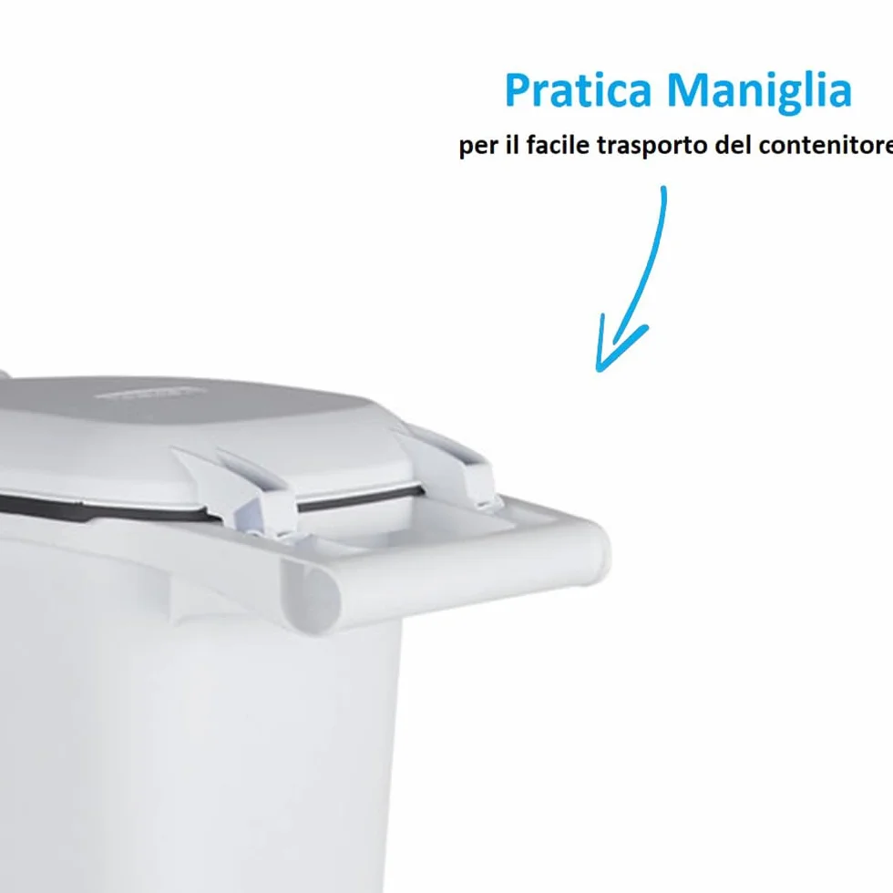 PALUPLUS Contenitore per Crocchette per Gatti, misura 23x51x50 cm, Porta crocchette con Coperchio, Chiusura Ermetica Antiodore, per Cibo Secco, Capacità 23 Litri -775C (10 kg)