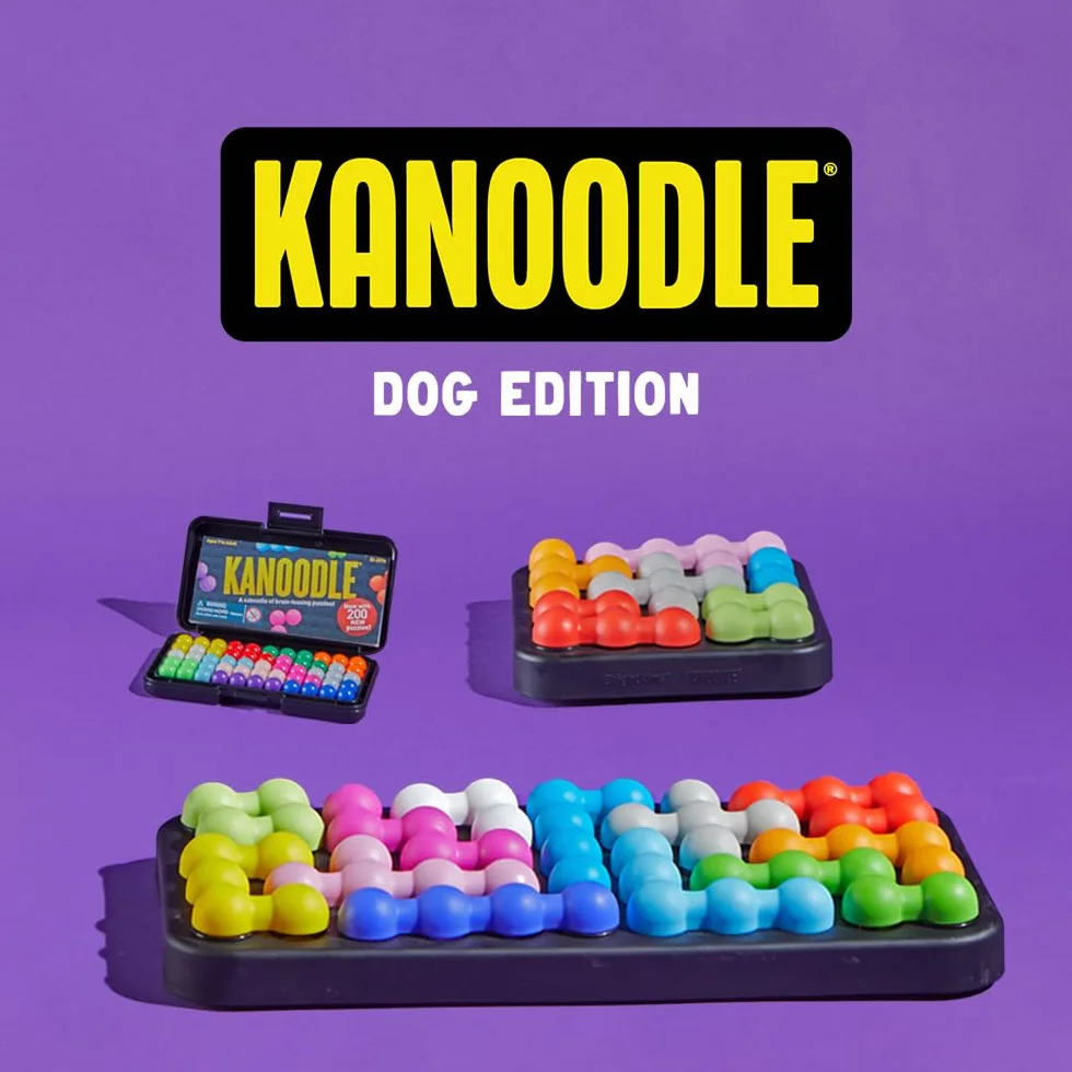 Brightkins Kanoodle Dog Edition – puzzle interattivo per cani intelligenti – gioco mentale antistress – resistente e compatto – ideale per snack e stimolazione