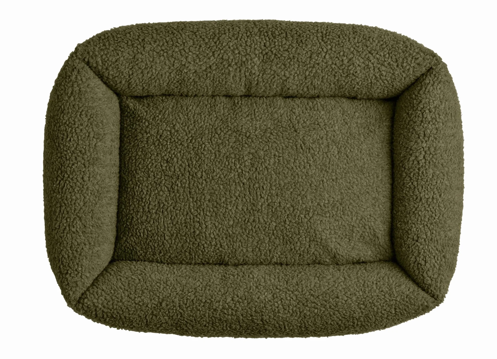 HUNTER Divano per Cani KUMARA, Colore Cachi, Morbido Peluche con Fondo Antiscivolo, Cuscino Interno Reversibile, Imbottitura alla Moda, Rivestimento Lavabile in Lavatrice, Dimensioni: 100 x 70 cm
