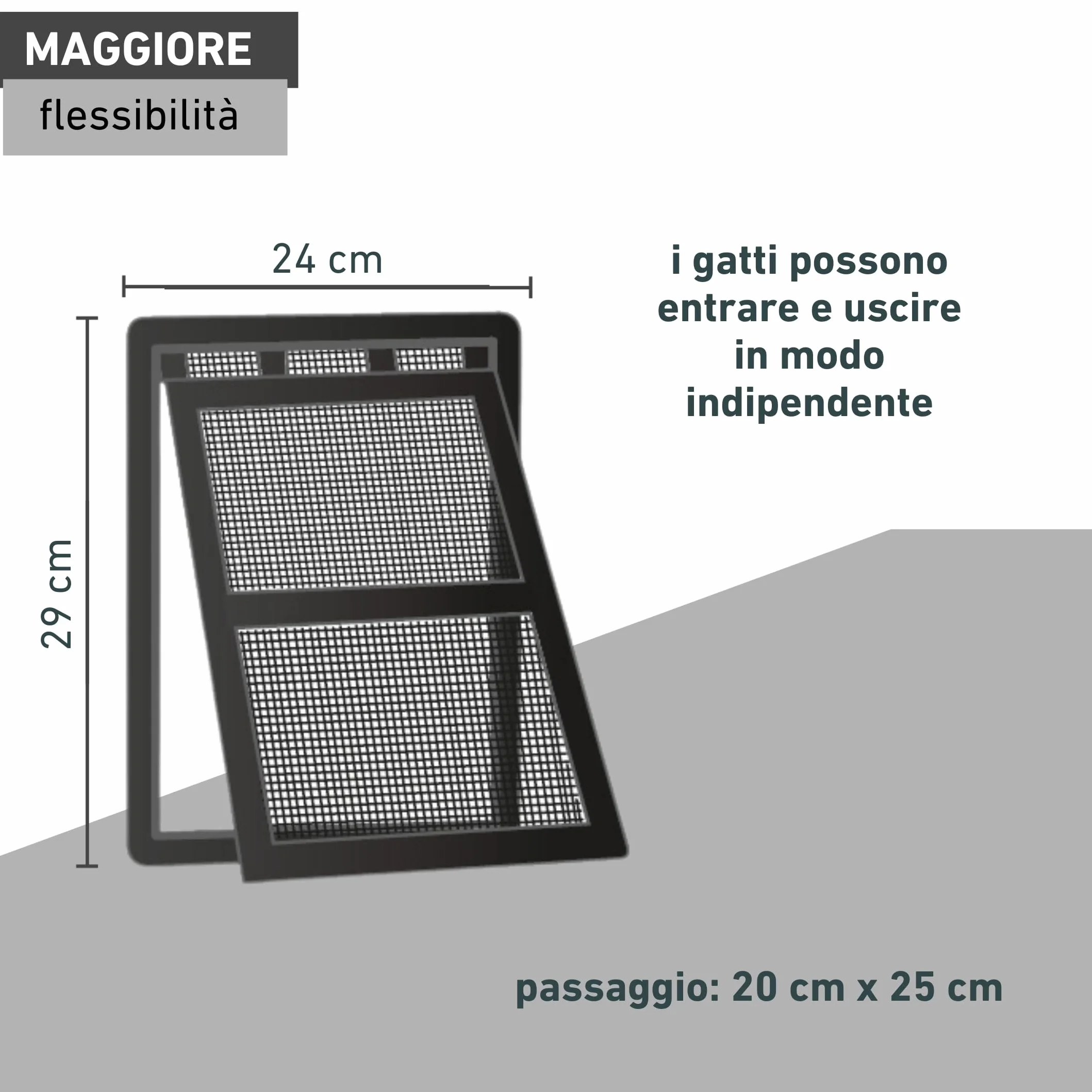 Windhager, 03333 Gattaiola Con Easyclip di montaggio, telaio per protezione dagli insetti, Nero, bloccanile, 20 x 25 cm