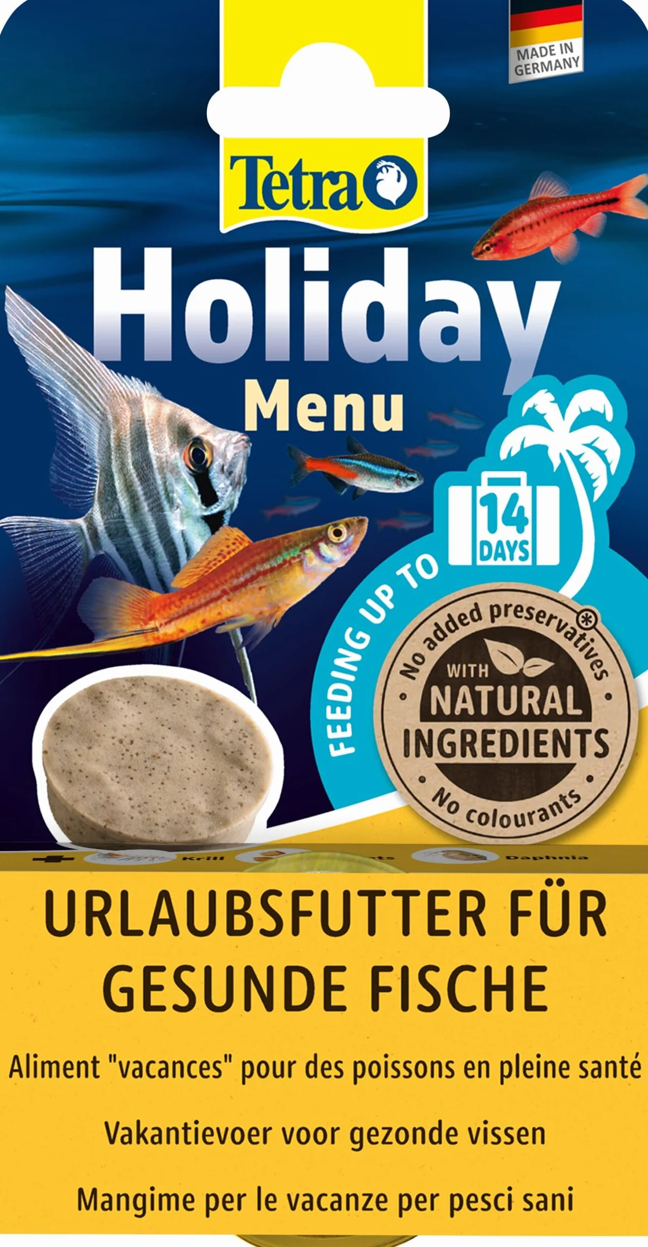 Tetra Menu Vacanze 1 Blocco x 30 g, Multicolore