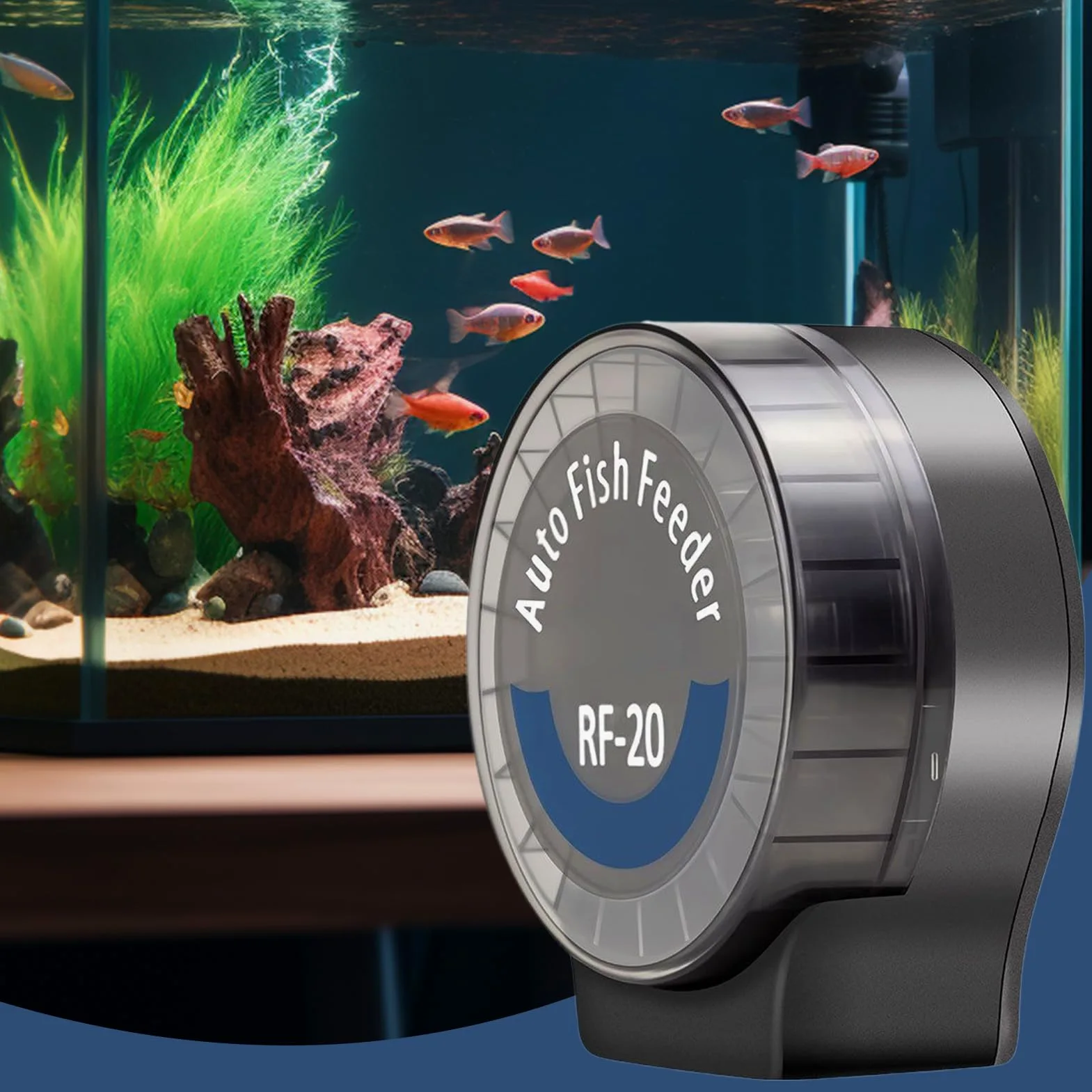Alimentatore Automatico Per Acquario 6 Timer Alimentatore Automatico per | Alimentatore per Pesci Programmabile per Tartarughe Betta Axolotl Gamberi Acqua Dolce e Salata