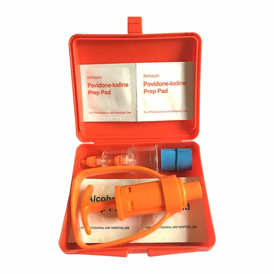 Kit pompa extractor serpente insetto pungiglione avvelenamento strumento di sopravvivenza esterno, puntura e morso il primo soccorso