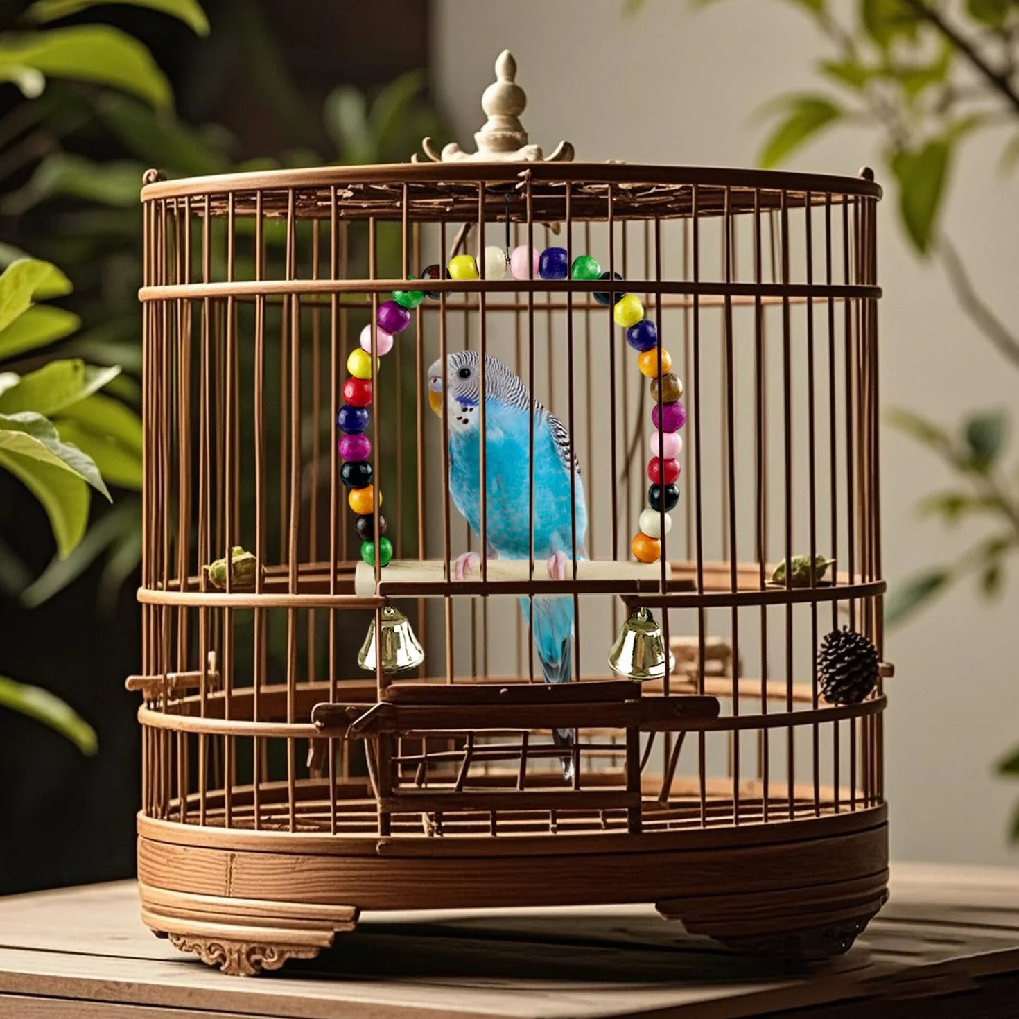 2 Bevitori di Acqua per Uccelli E 1 Giocattolo Altalena, Accessori per Gabbia per Uccelli, Forniture per Animali Domestici, Alimentatore d'Acqua Automatico.