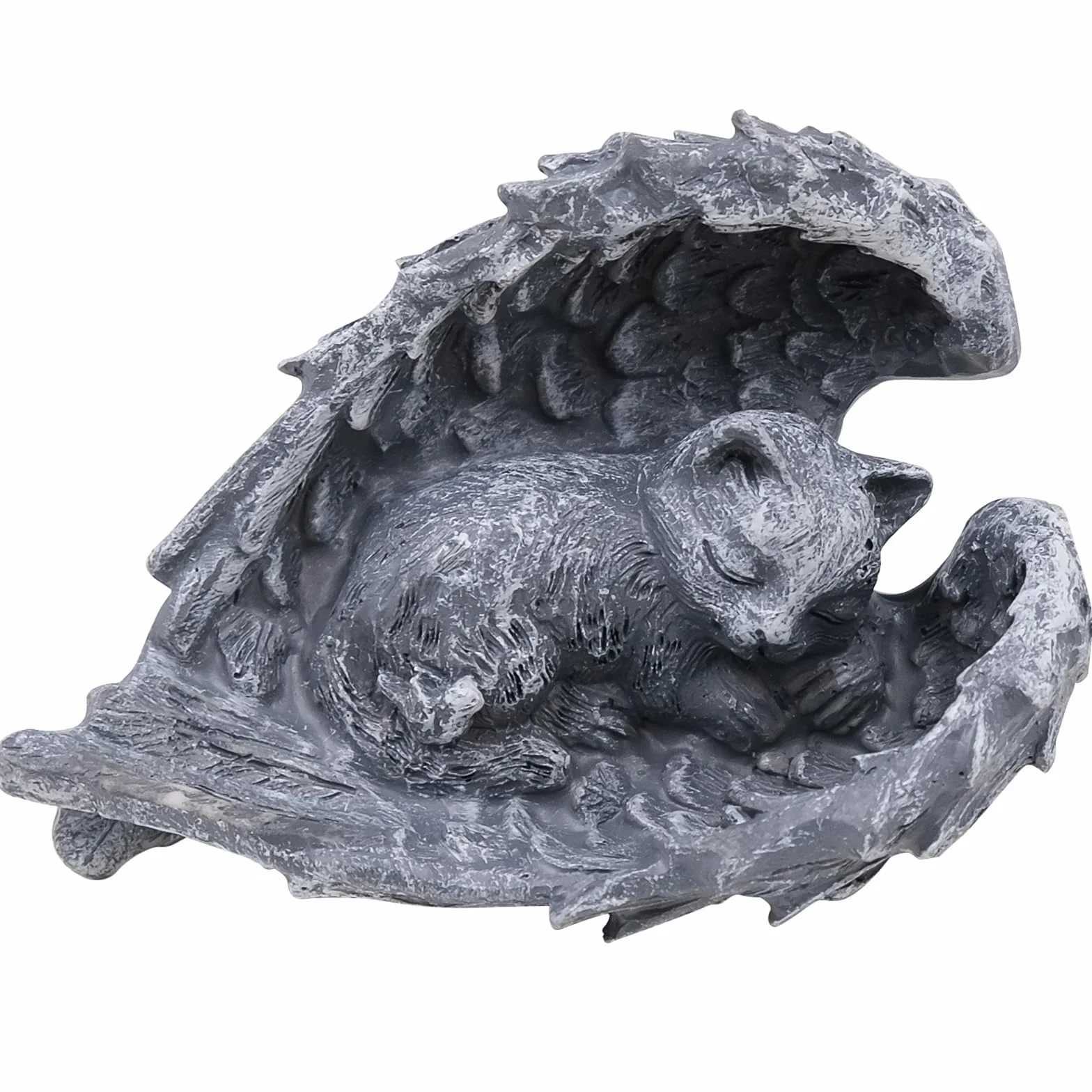 Statua commemorativa per cani Gatto e angelo monumento tomba decorazione giardino