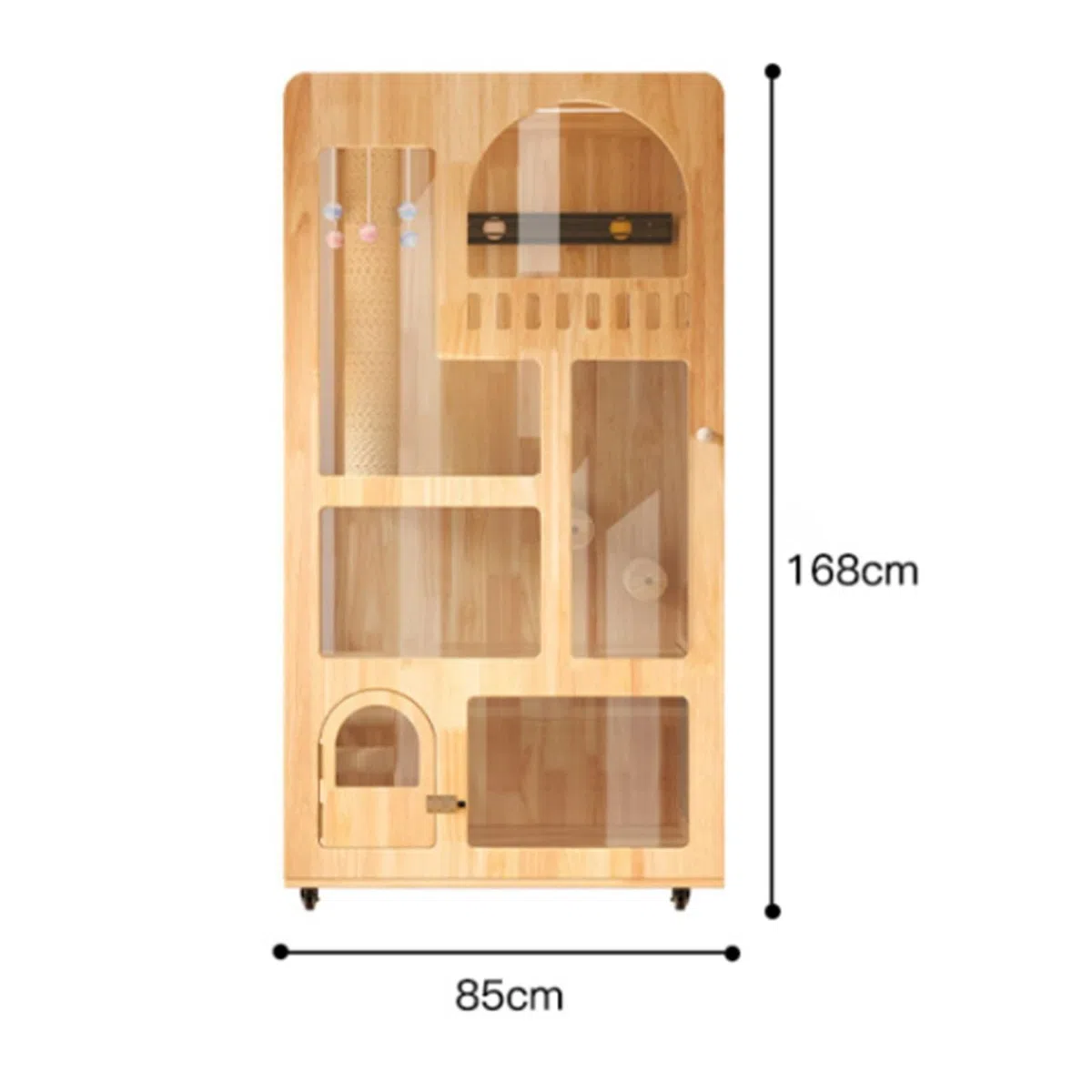 Casa del Gatto Gabbia for Gatti in Legno for Gatti con Toilette for la casa Cuccia for Gatti Grande Lettiera for Gatti Gabinetto for Gatti da caffè Gabbia per Gatti