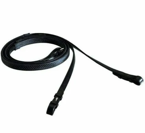 Cwell Equine Redini in gomma resistente Nero Marrone Cob
