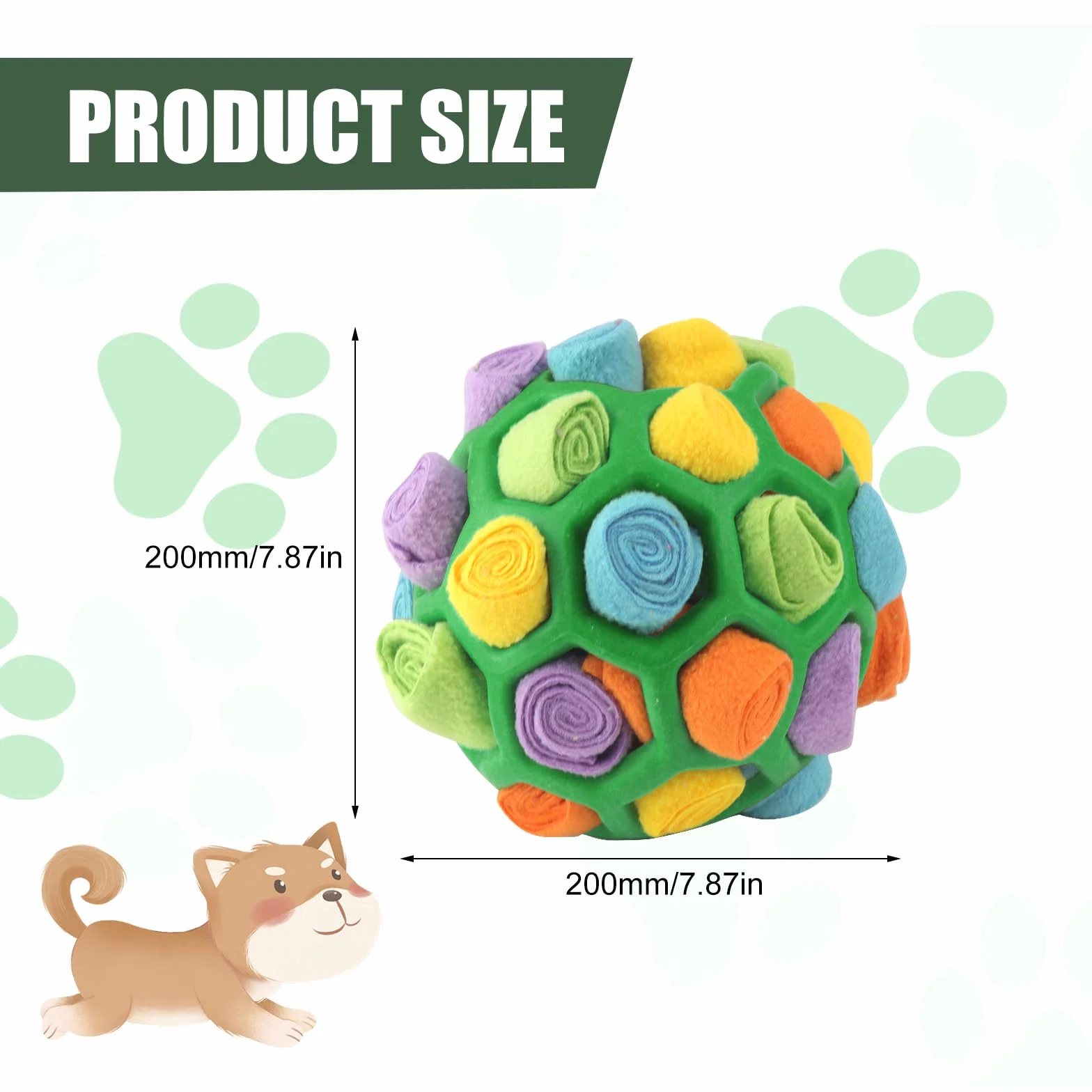 BINYI Tappetino Snuffle Mat per Cani Giochi Interattivi per Cane Indistruttibile Giocattoli Palla da Fiuto per Cani Addestramento